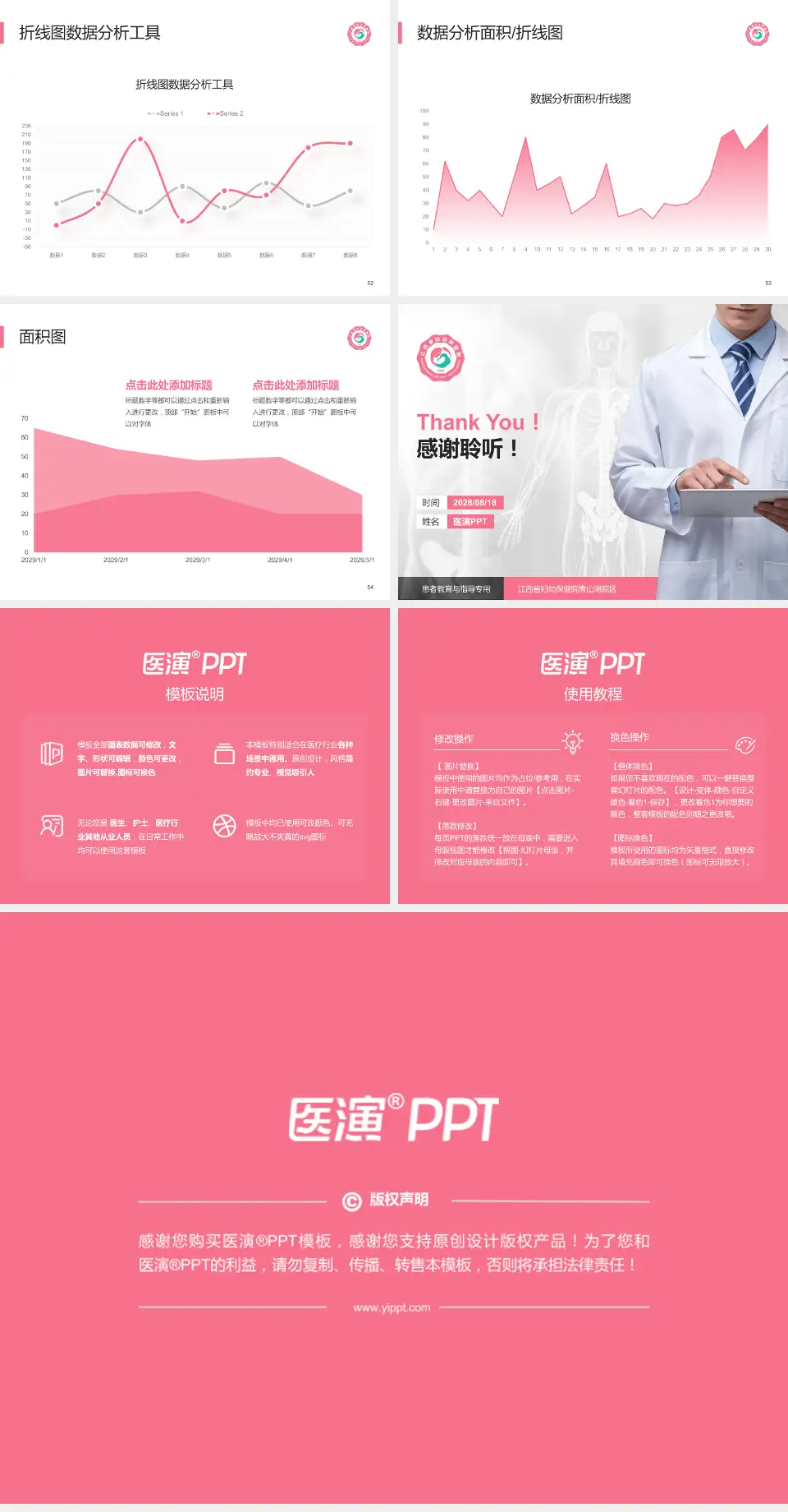 江西省妇幼保健院青山湖院区患者教育与指导PPT模板4:3格式幻灯片预览图7