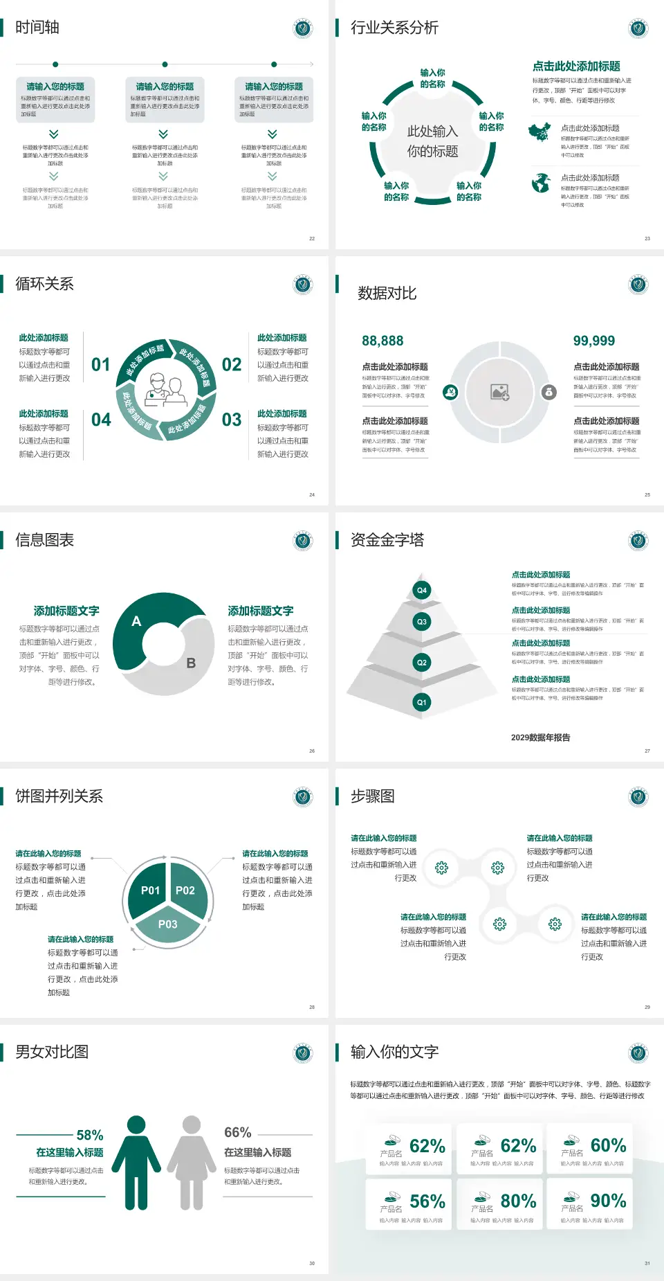 萍乡市人民医院医院管理报告PPT模板4:3格式幻灯片预览图4