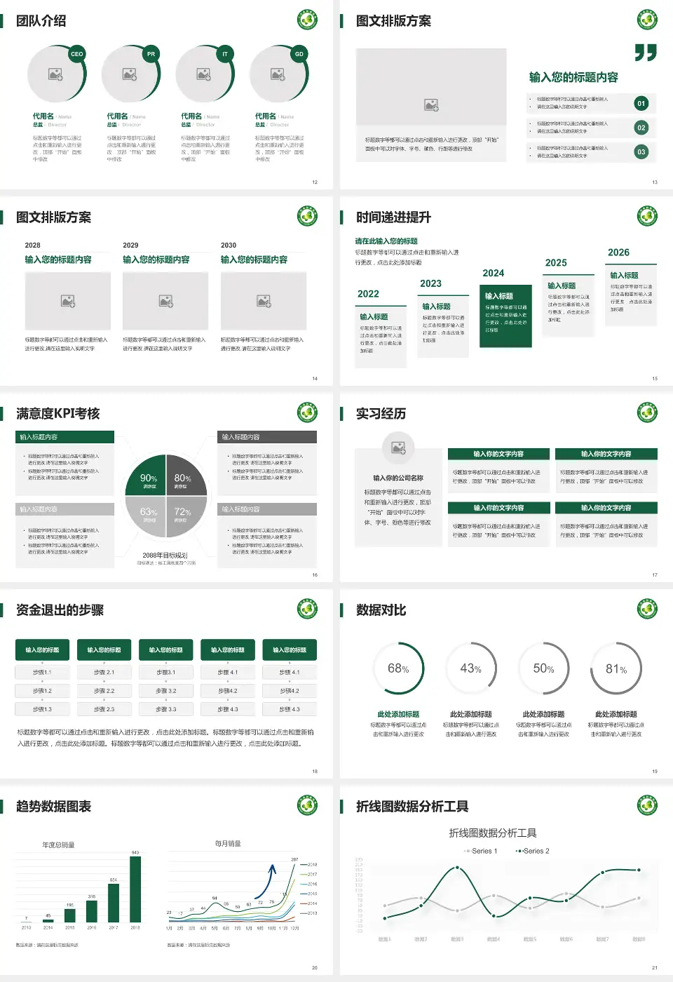 江西省肿瘤医院培训与教育PPT模板16:9格式幻灯片预览图3