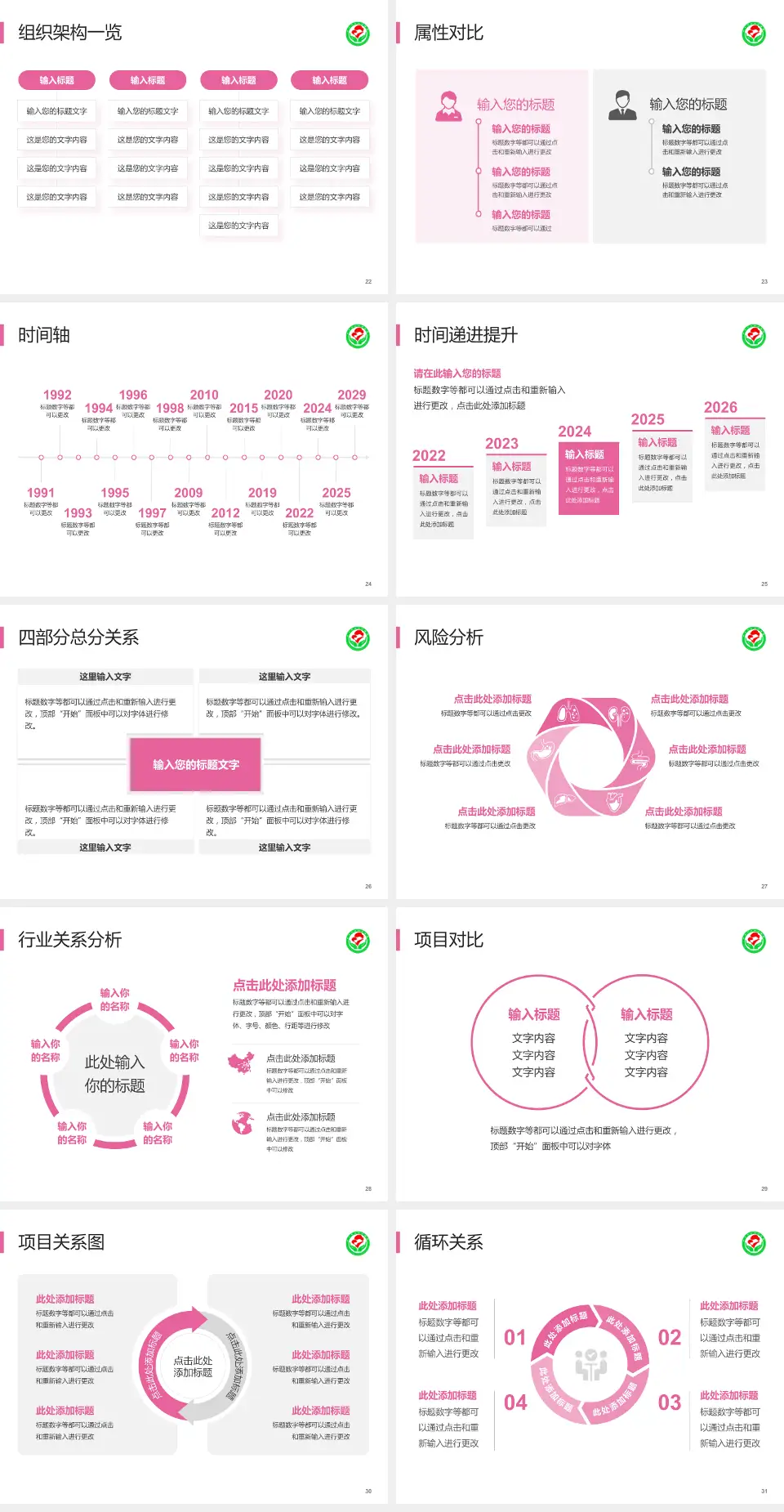 萍乡市妇幼保健院医疗行业比赛专用PPT模板4:3格式幻灯片预览图4