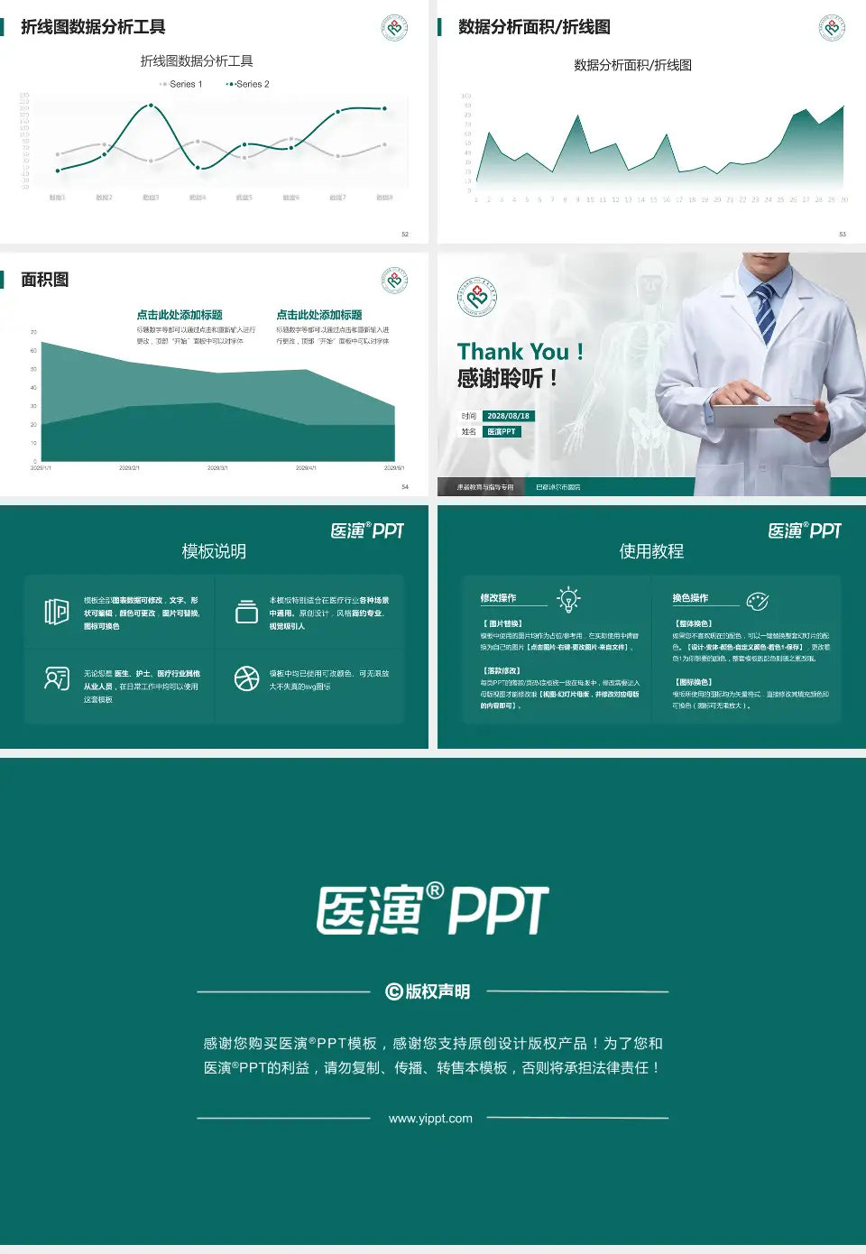 巴彦淖尔市医院患者教育与指导PPT模板16:9格式幻灯片预览图7