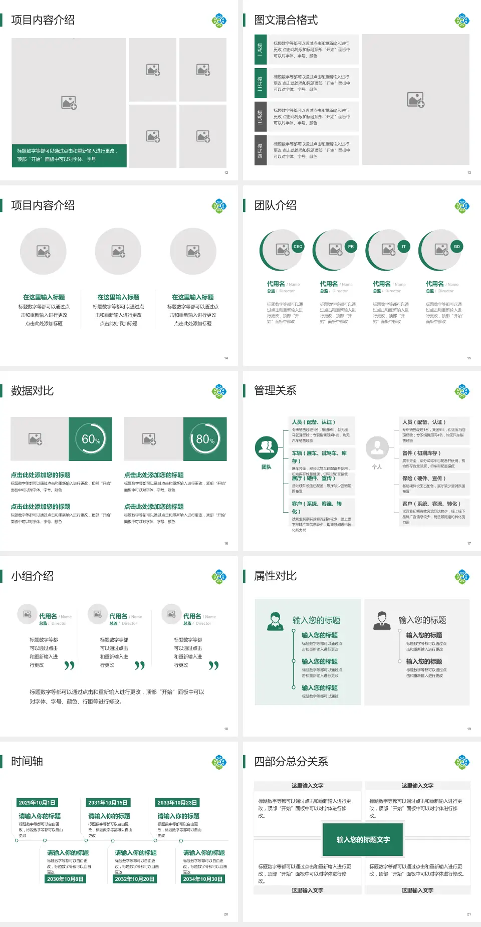 呼伦贝尔市人民医院科室介绍与推广PPT模板4:3格式幻灯片预览图3