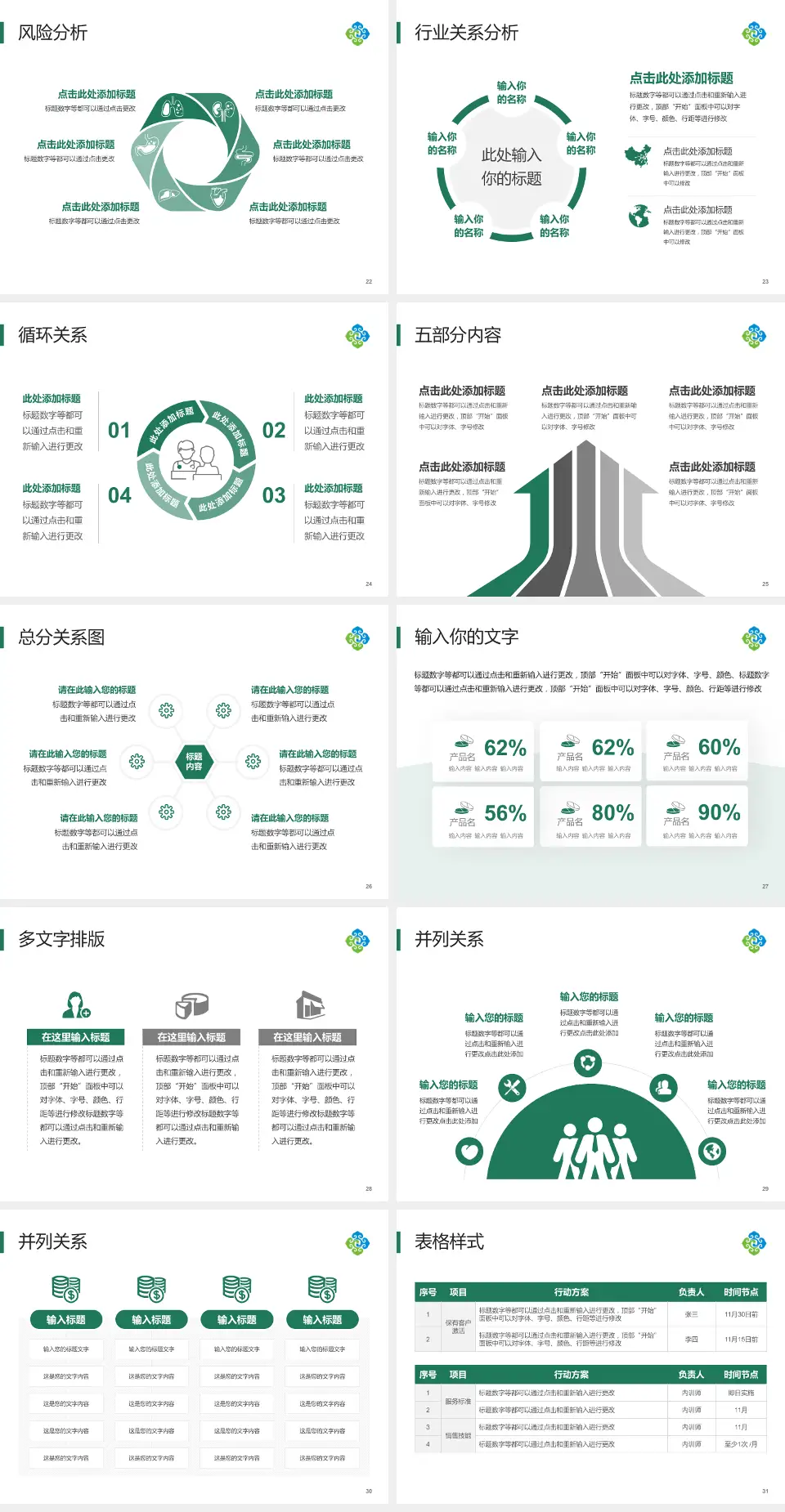 呼伦贝尔市人民医院科室介绍与推广PPT模板4:3格式幻灯片预览图4