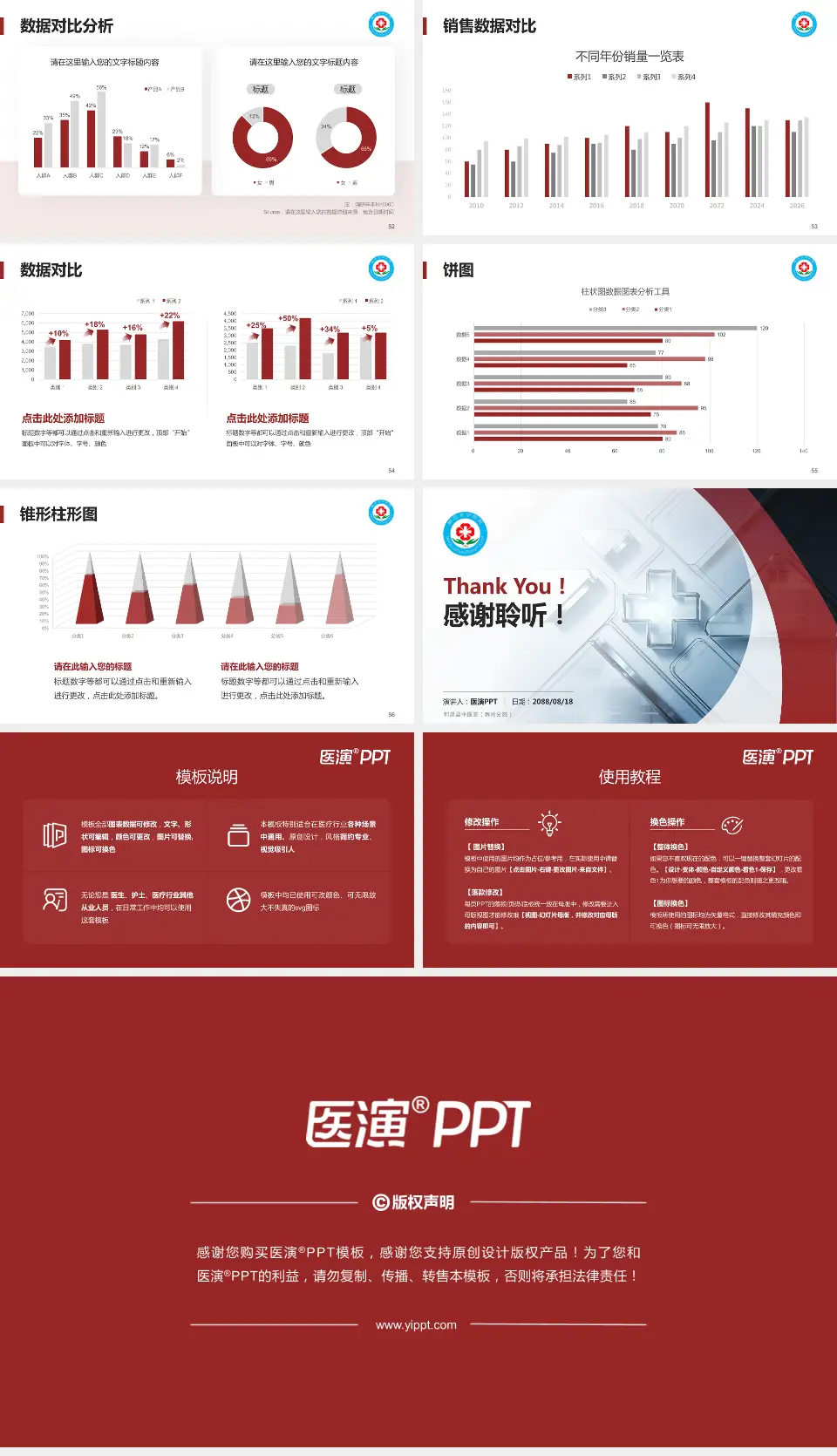 都昌县中医院（蔡岭分院）医疗行业比赛专用PPT模板16:9格式幻灯片预览图7
