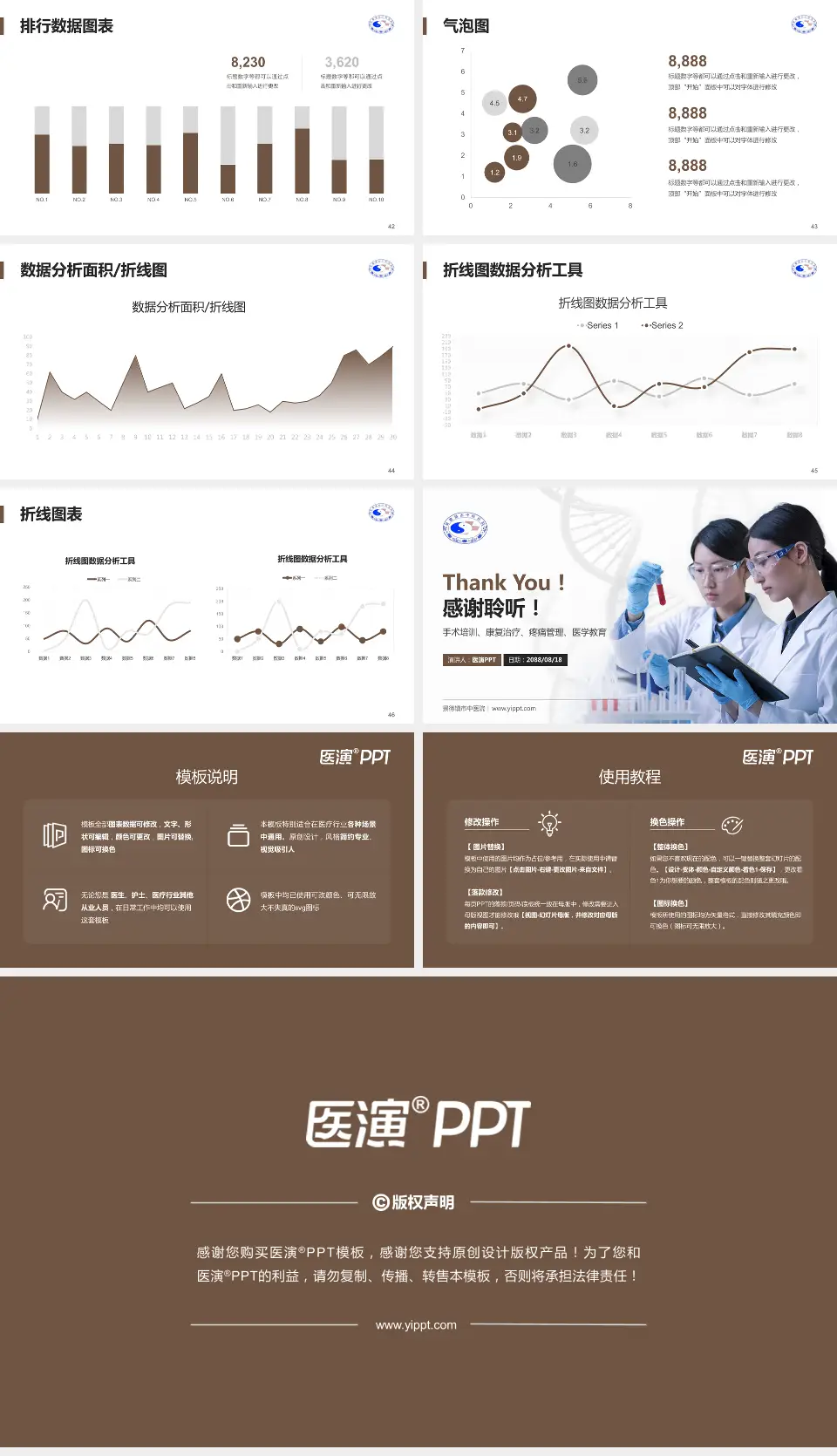 景德镇市中医院科研成果展示PPT模板16:9格式幻灯片预览图6