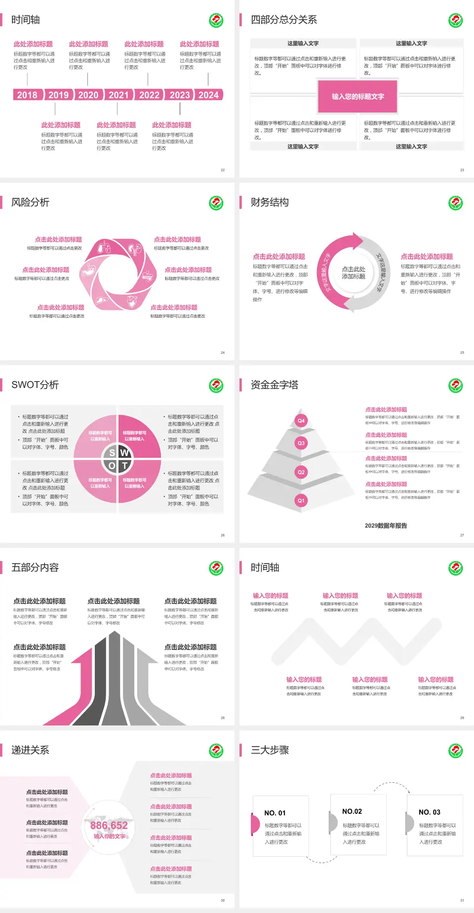 萍乡市妇幼保健院患者教育与指导PPT模板4:3格式幻灯片预览图4