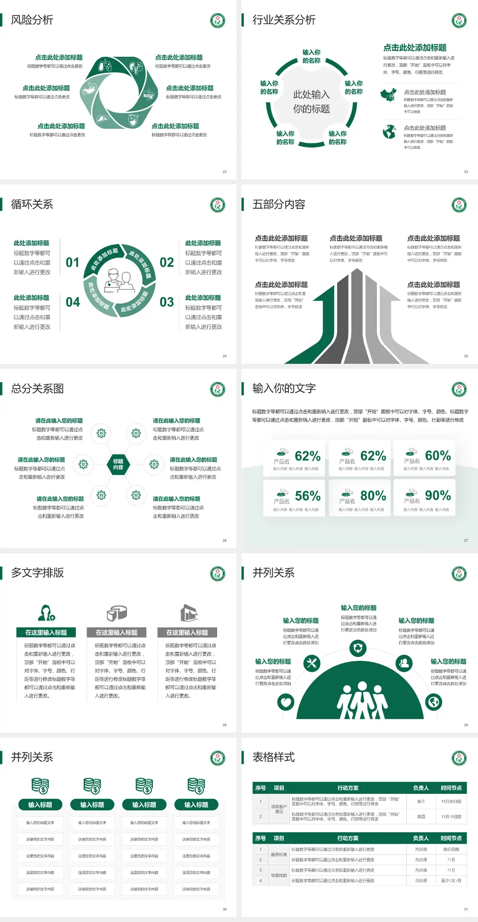 吉安市第三人民医院科室介绍与推广PPT模板4:3格式幻灯片预览图4
