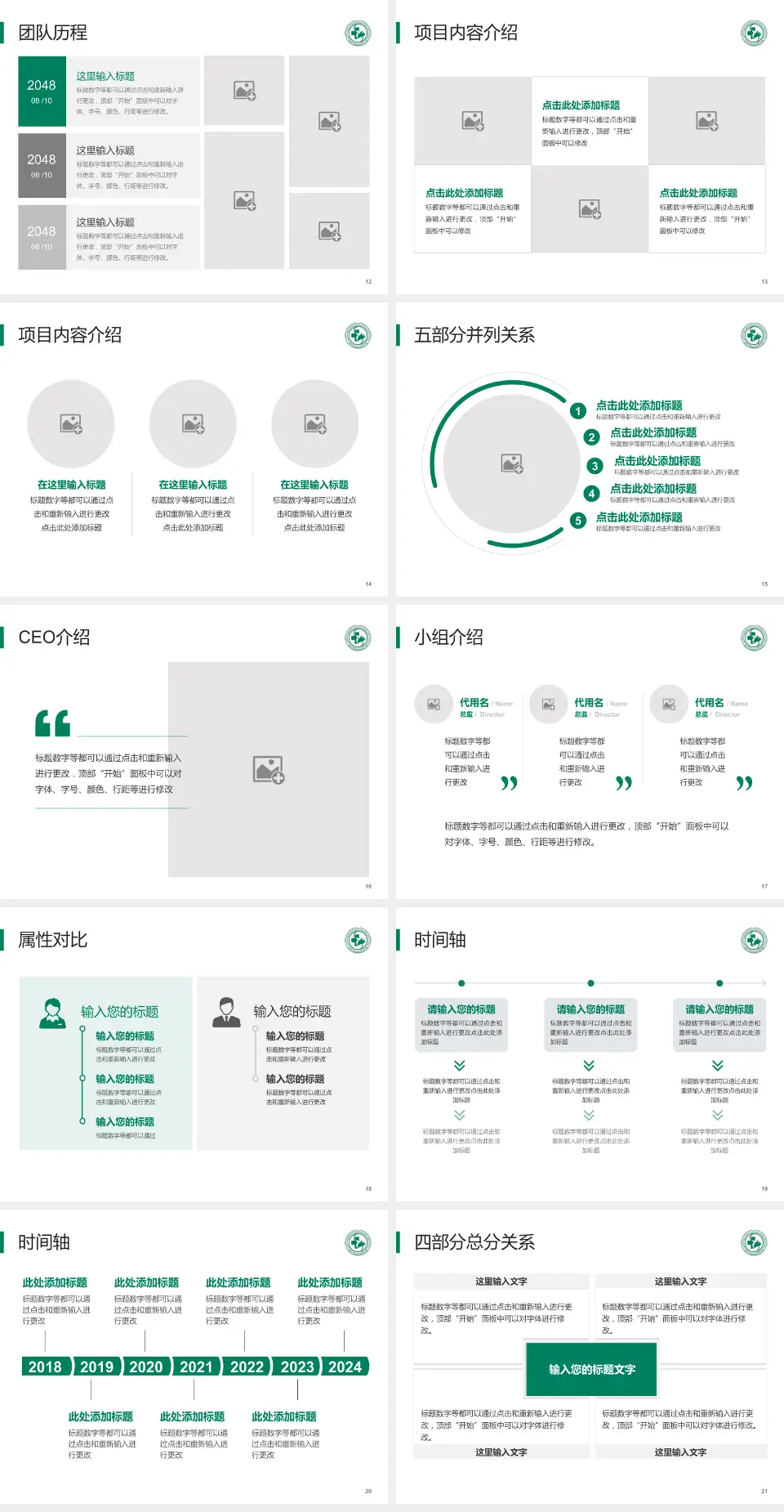 锦州市太和区中医医院科研成果展示PPT模板4:3格式幻灯片预览图3