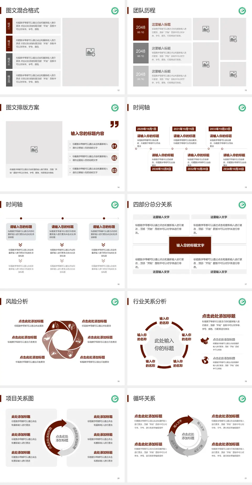 阜新市中医医院项目申请与汇报PPT模板4:3格式幻灯片预览图3