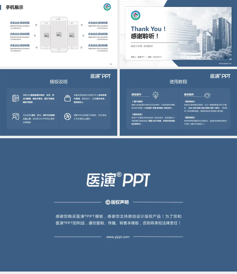 南昌大学第一附属医院医院管理报告PPT模板16:9格式幻灯片预览图7