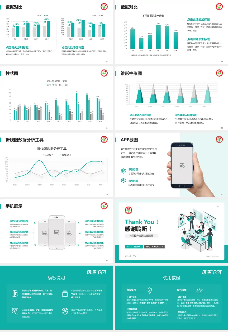 锦州市康宁医院财务与预算报告PPT模板16:9格式幻灯片预览图4