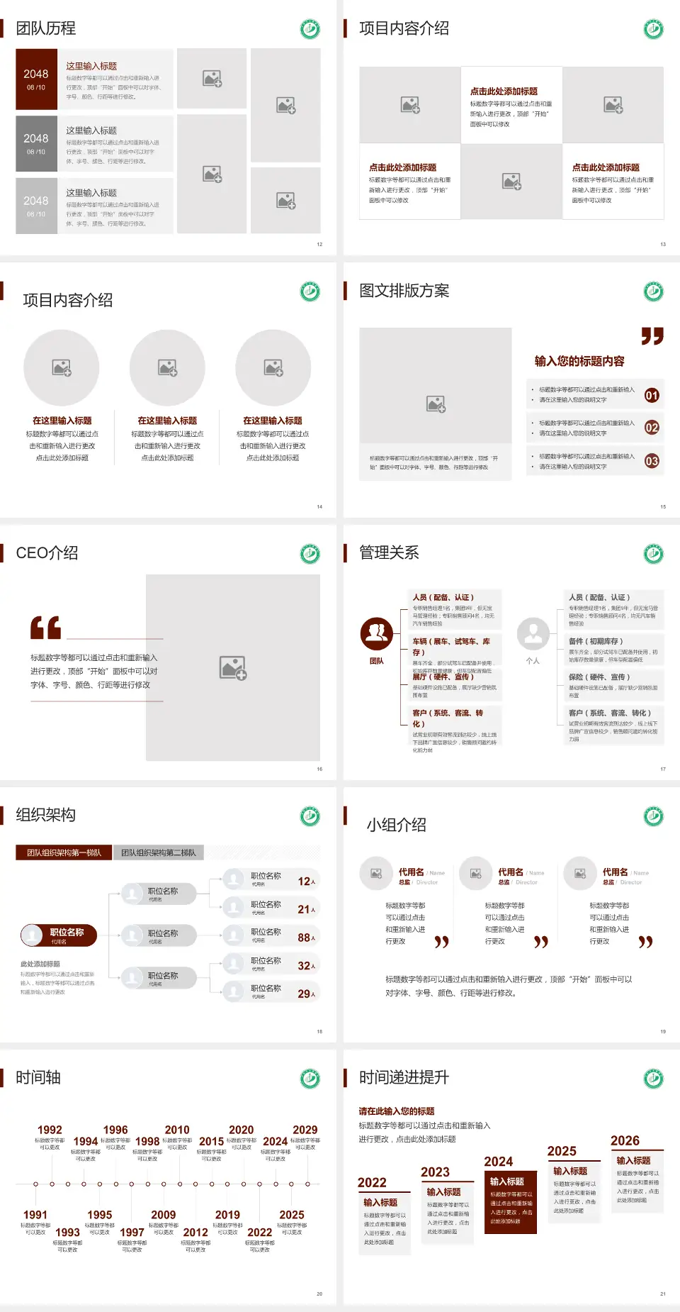 阜新市中医医院医院管理报告PPT模板4:3格式幻灯片预览图3