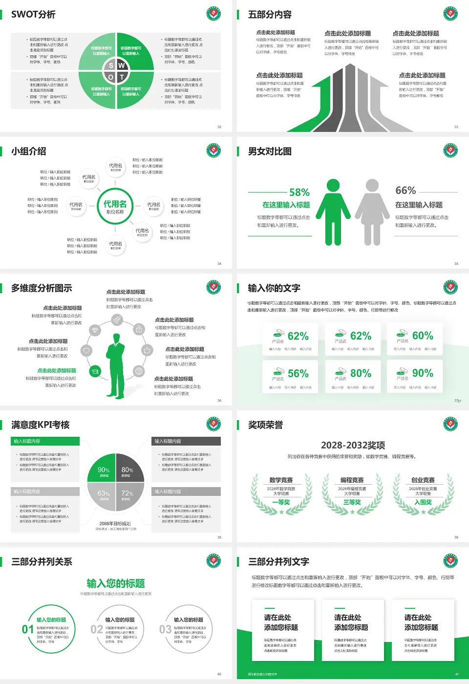 吉安市妇幼保健院医疗行业比赛专用PPT模板16:9格式幻灯片预览图5