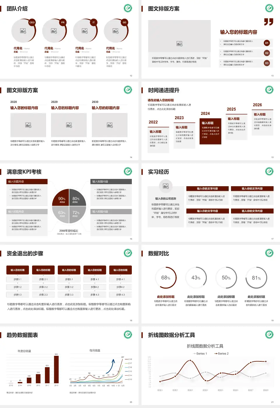 阜新市中医医院培训与教育PPT模板16:9格式幻灯片预览图3
