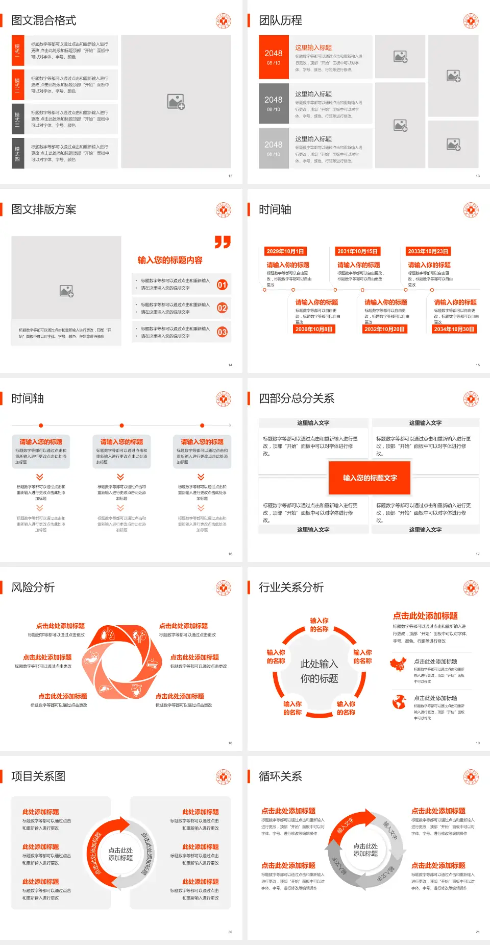 九江学院附属医院项目申请与汇报PPT模板4:3格式幻灯片预览图3