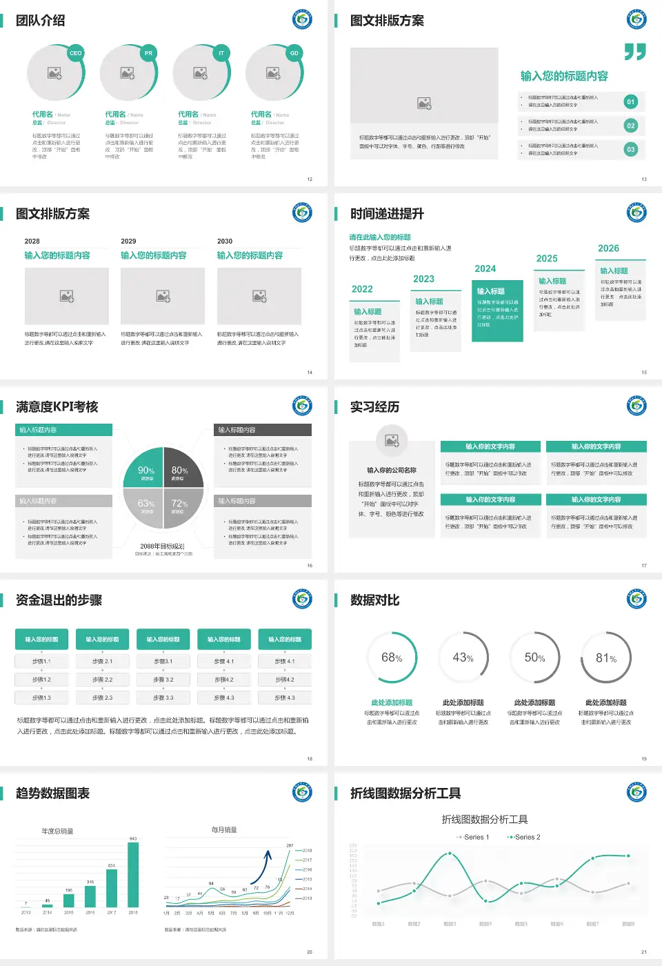 马鞍山市人民医院雨山湖院区培训与教育PPT模板16:9格式幻灯片预览图3