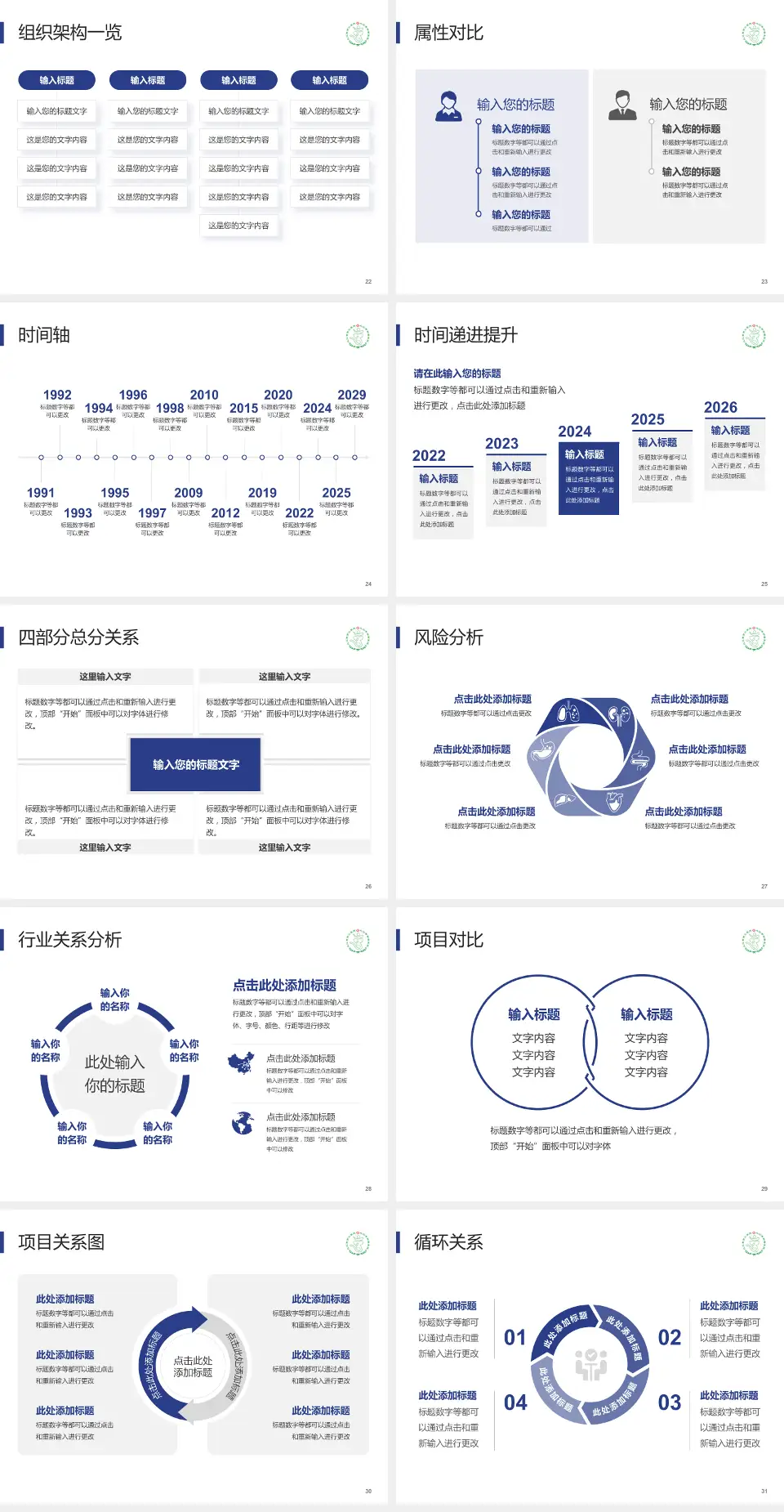 九江市第三人民医院医疗行业比赛专用PPT模板4:3格式幻灯片预览图4