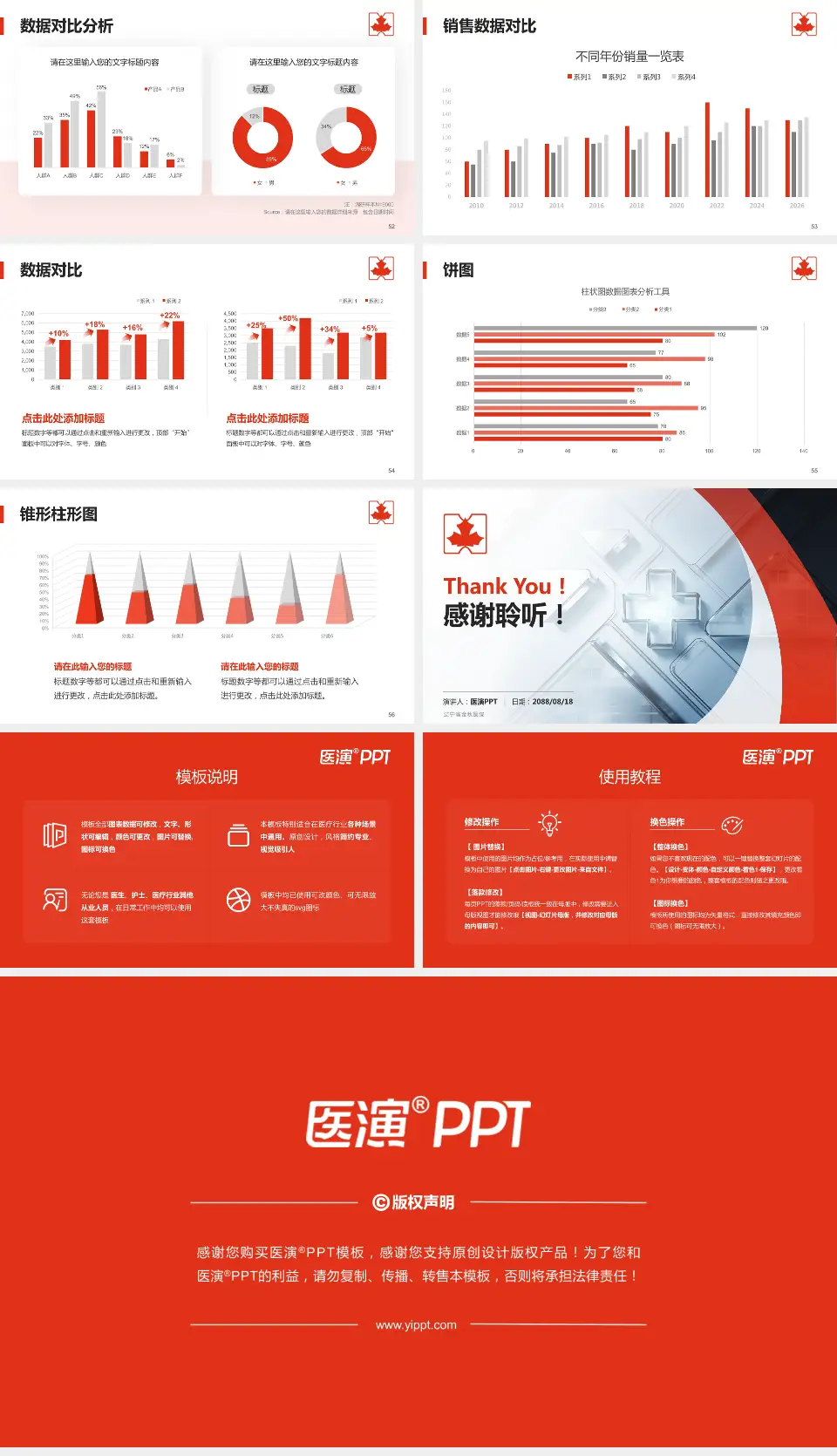 辽宁省金秋医院医疗行业比赛专用PPT模板16:9格式幻灯片预览图7
