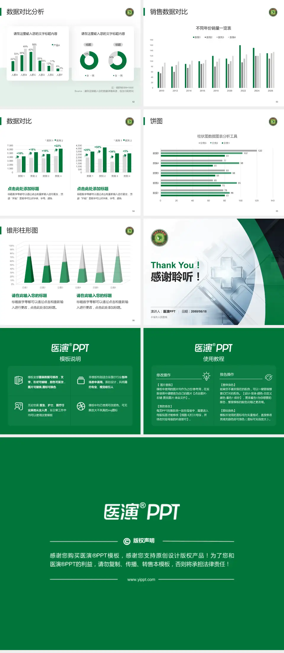 丰城市人民医院医疗行业比赛专用PPT模板4:3格式幻灯片预览图7