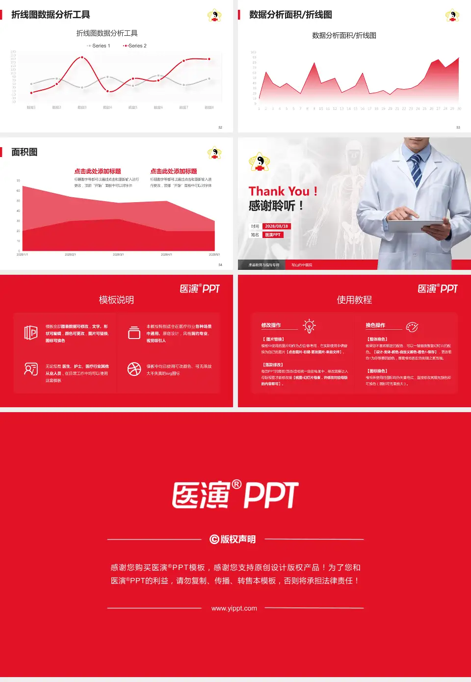 鞍山市中医院患者教育与指导PPT模板16:9格式幻灯片预览图7