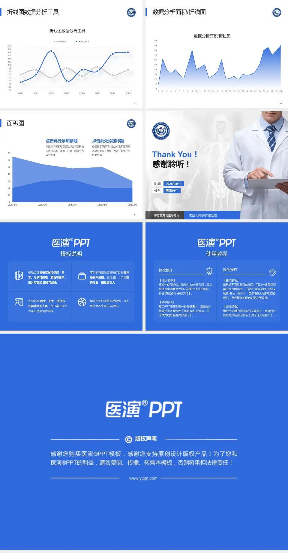 南昌大学附属口腔医院患者教育与指导PPT模板4:3格式幻灯片预览图7