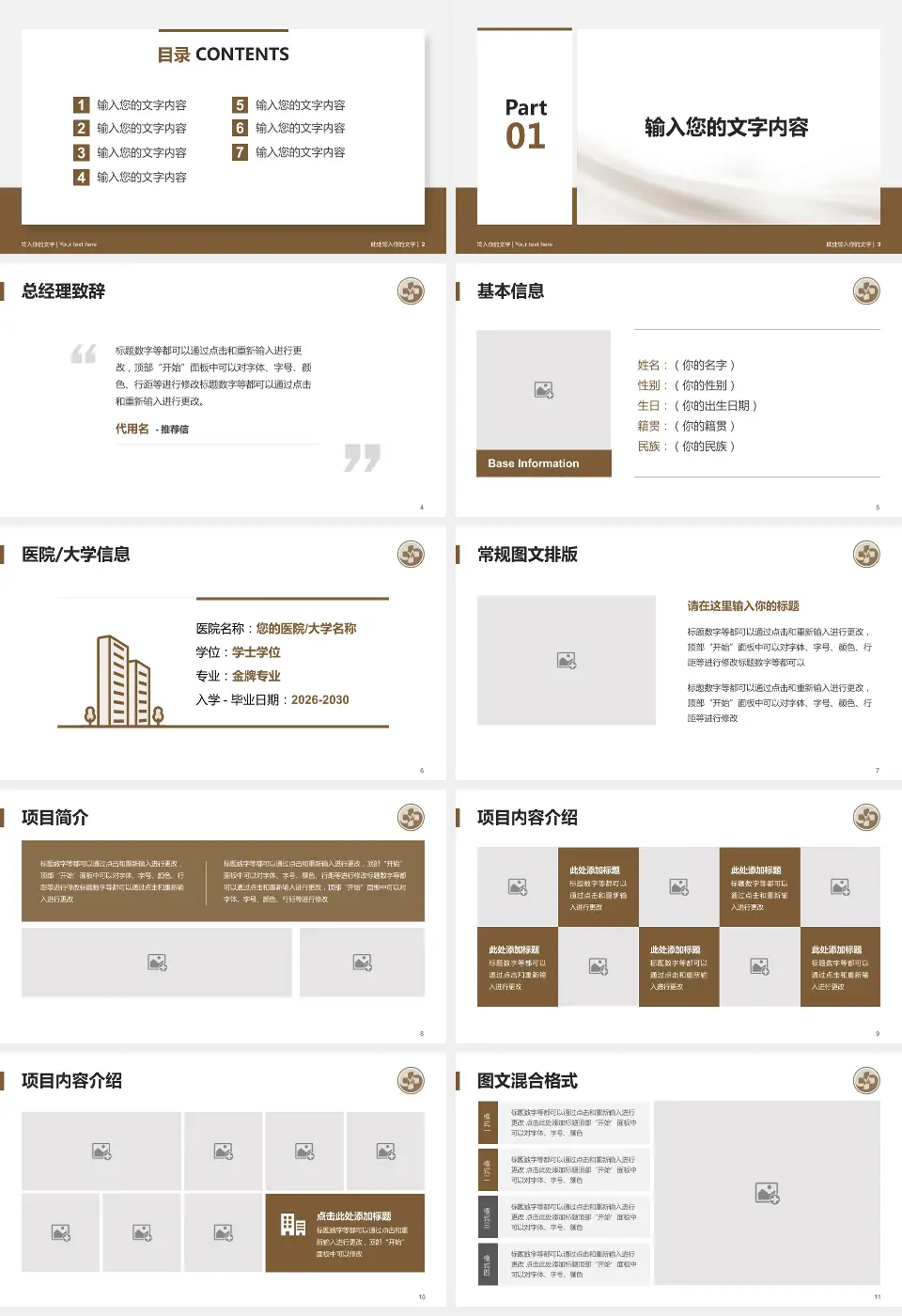 辽宁省中医药研究院个人求职应聘简历PPT模板16:9格式幻灯片预览图2