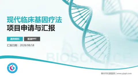 锦州市妇婴医院项目申请与汇报PPT模板