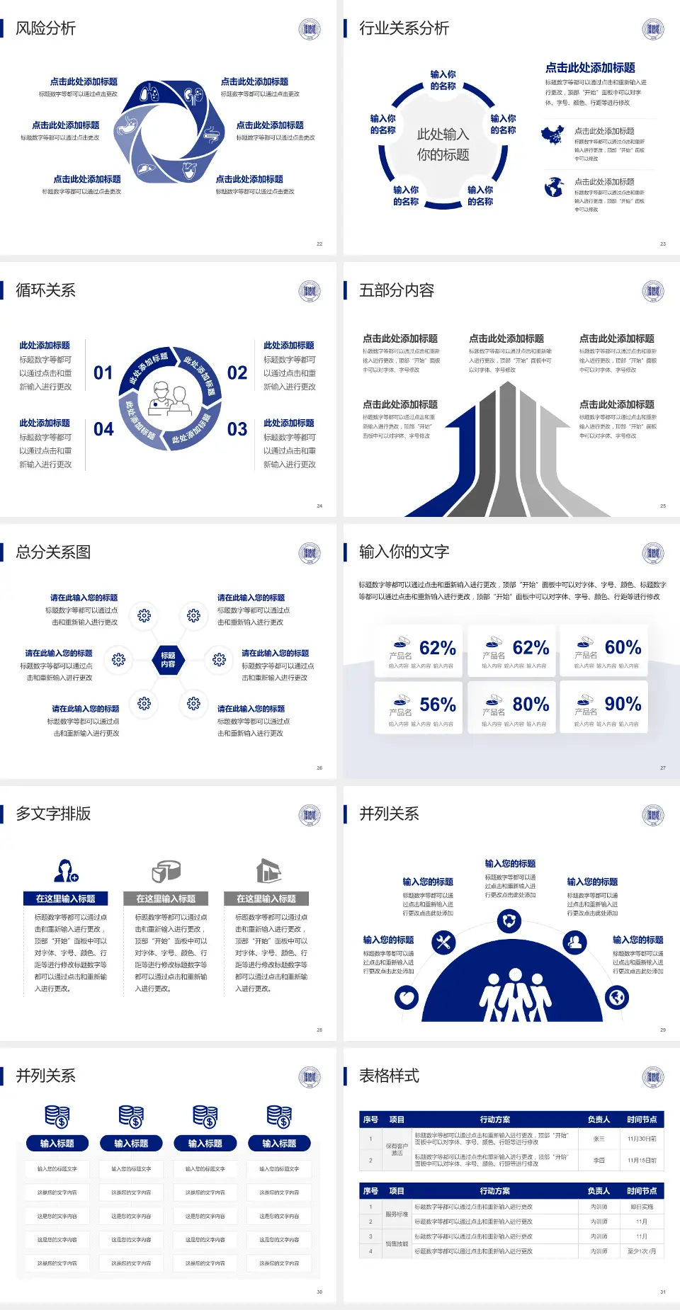 阜新矿业集团总医院科室介绍与推广PPT模板4:3格式幻灯片预览图4