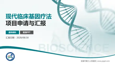 宜春市第三人民医院项目申请与汇报PPT模板