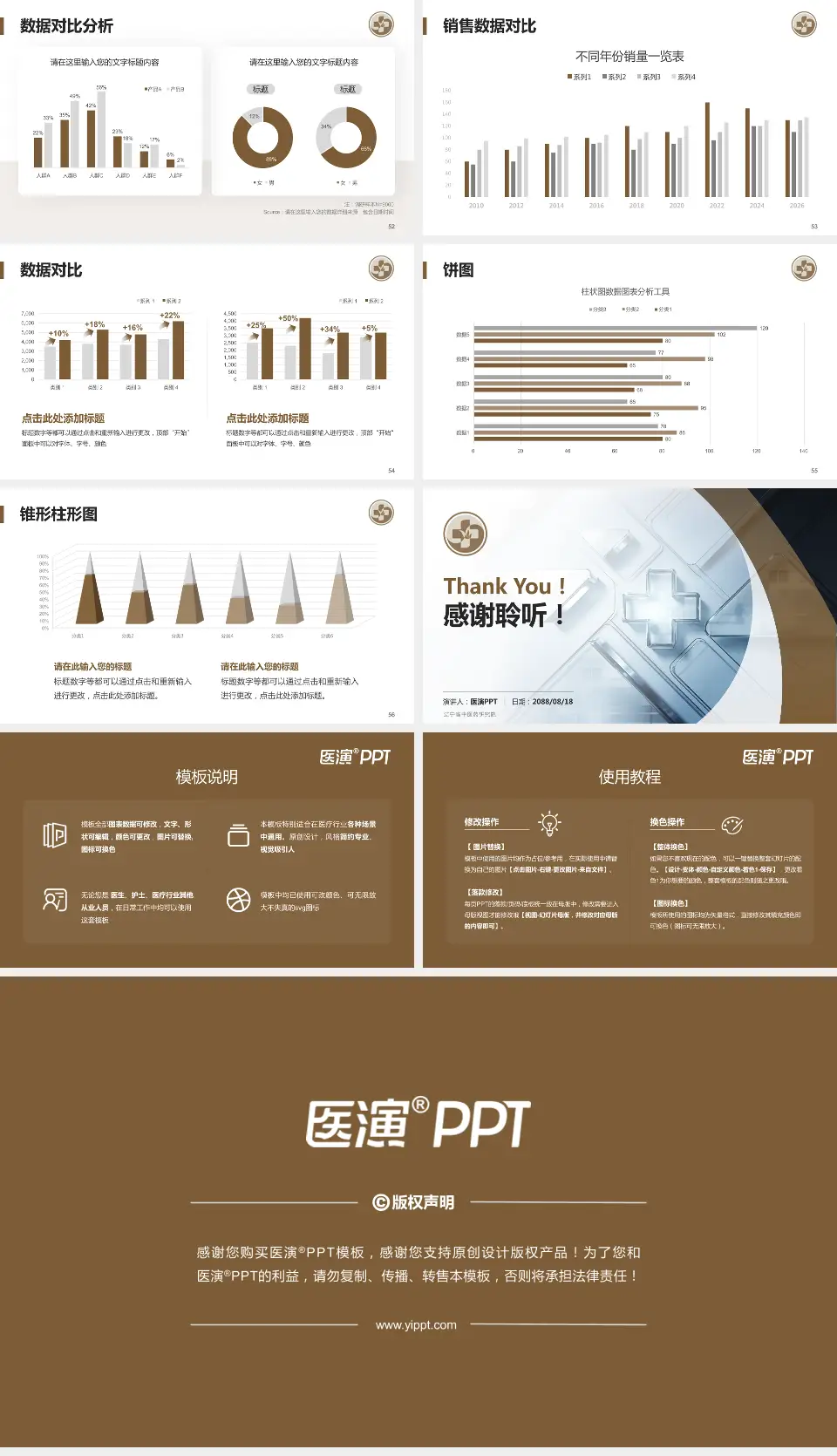 辽宁省中医药研究院医疗行业比赛专用PPT模板16:9格式幻灯片预览图7