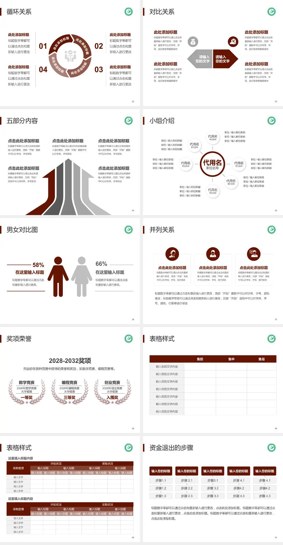 阜新市中医医院医院简介/日常通用PPT模板4:3格式幻灯片预览图5