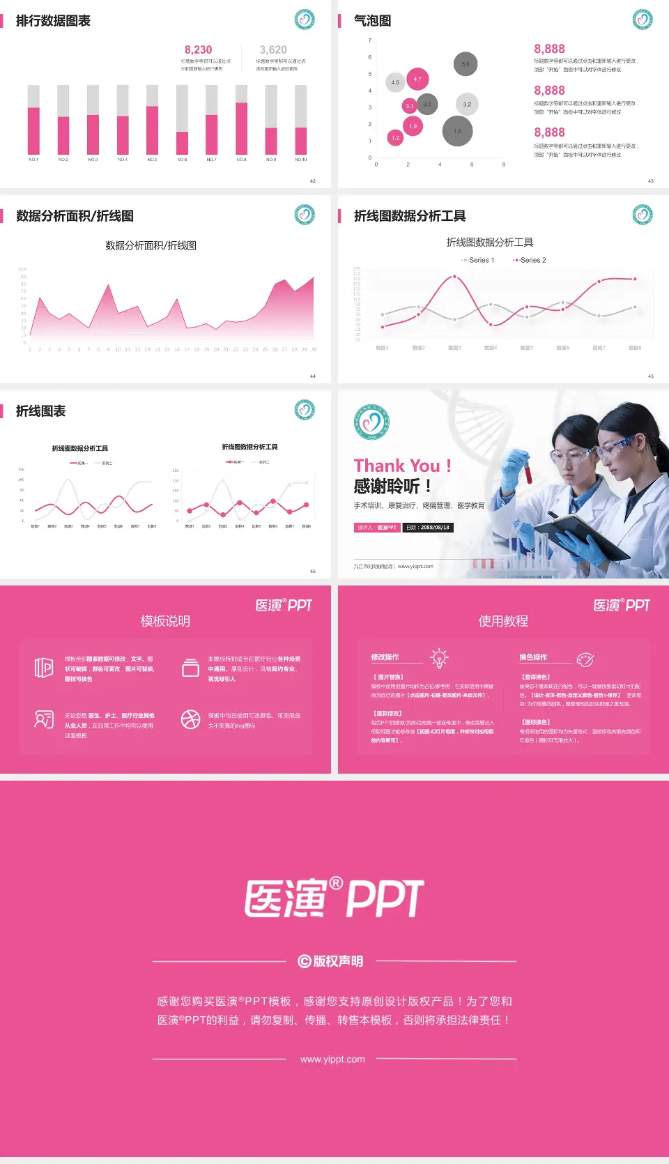 九江市妇幼保健院科研成果展示PPT模板16:9格式幻灯片预览图6