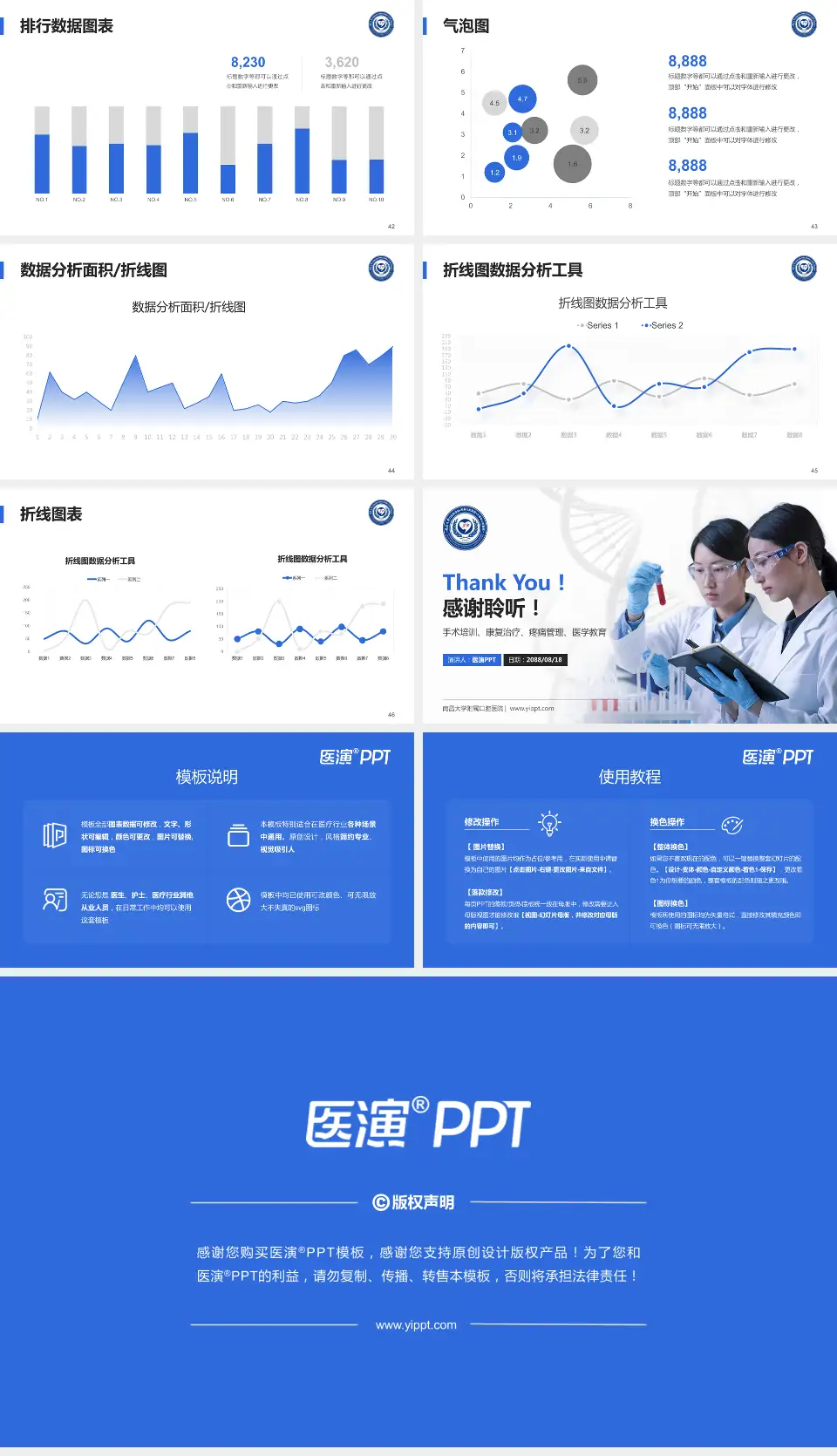 南昌大学附属口腔医院科研成果展示PPT模板16:9格式幻灯片预览图6
