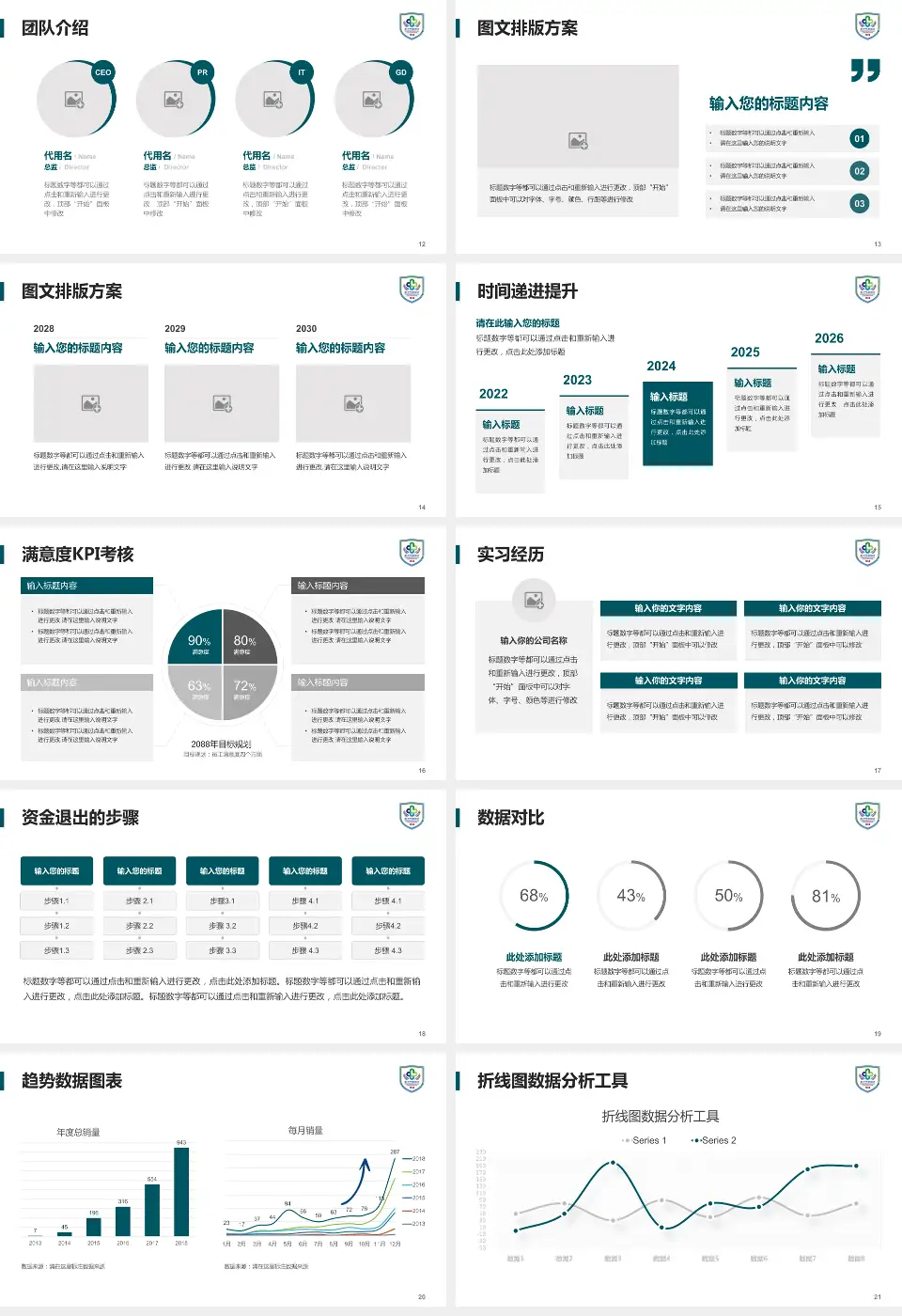 南昌大学第四附属医院培训与教育PPT模板16:9格式幻灯片预览图3