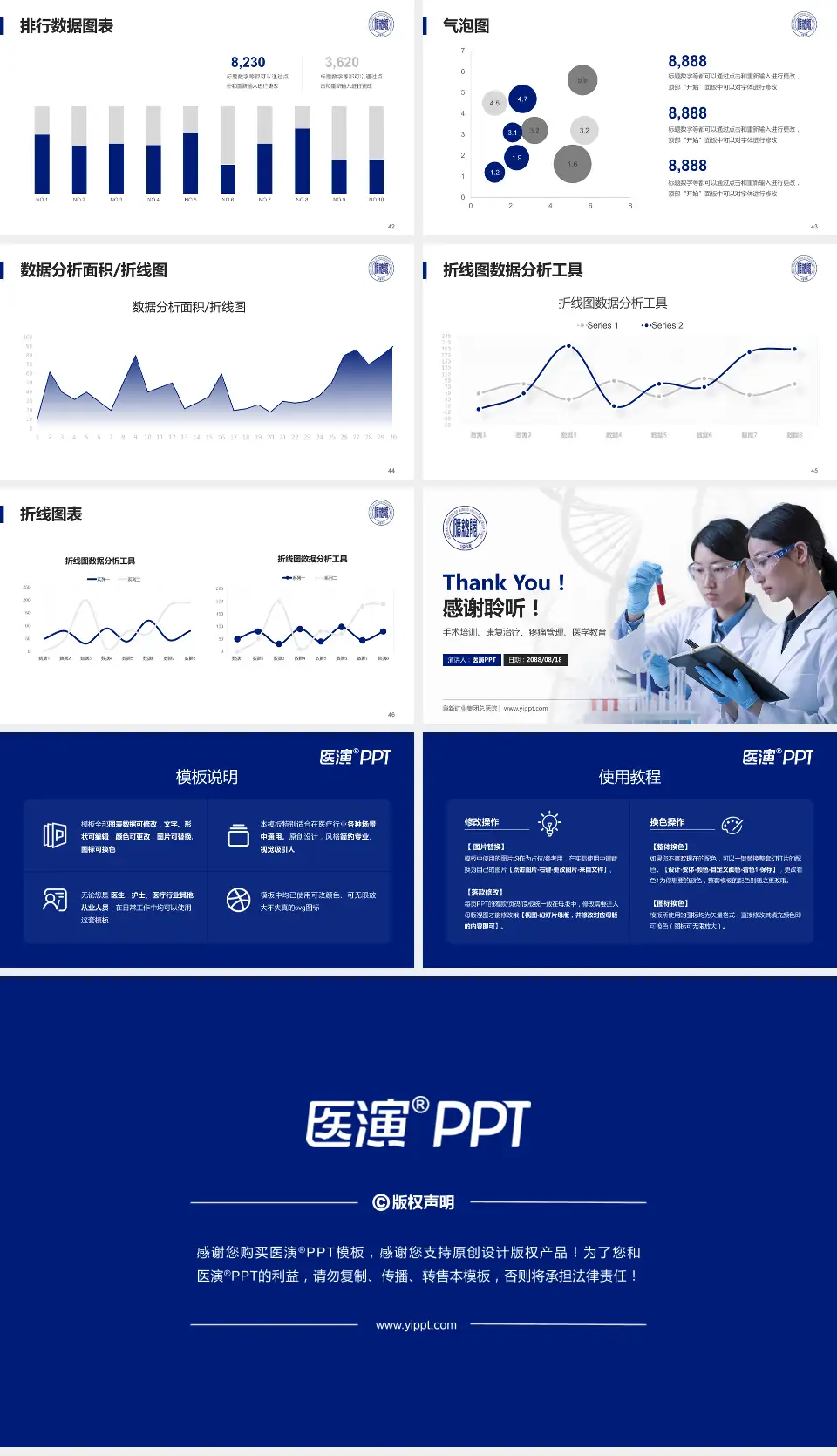 阜新矿业集团总医院科研成果展示PPT模板16:9格式幻灯片预览图6