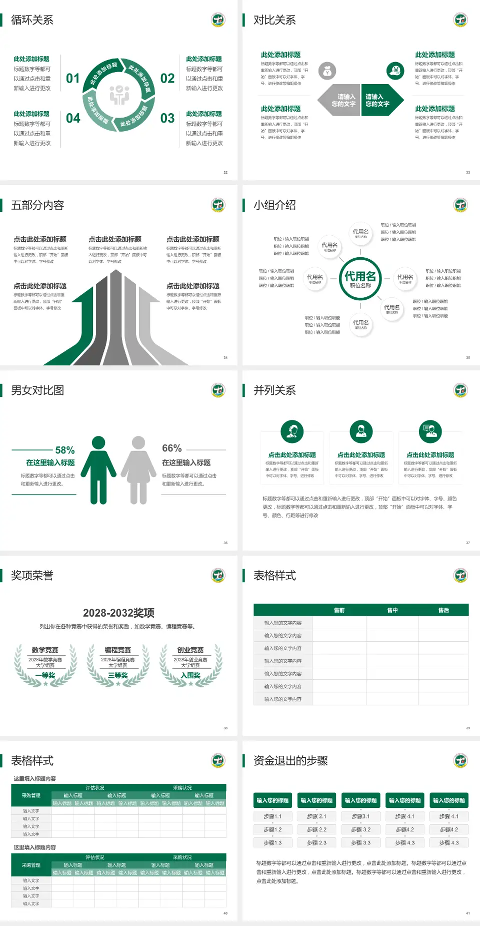 修水县第一人民医院医院简介/日常通用PPT模板4:3格式幻灯片预览图5