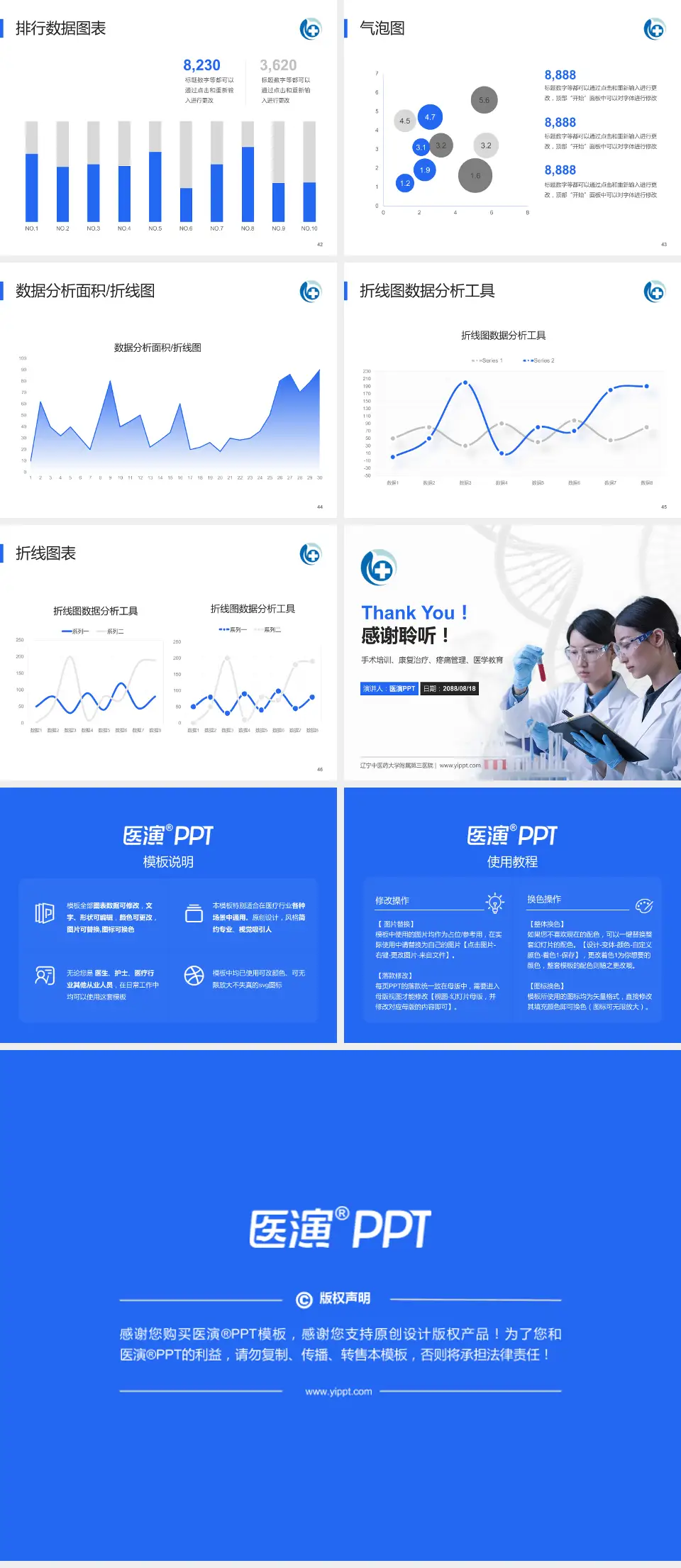 辽宁中医药大学附属第三医院科研成果展示PPT模板4:3格式幻灯片预览图6