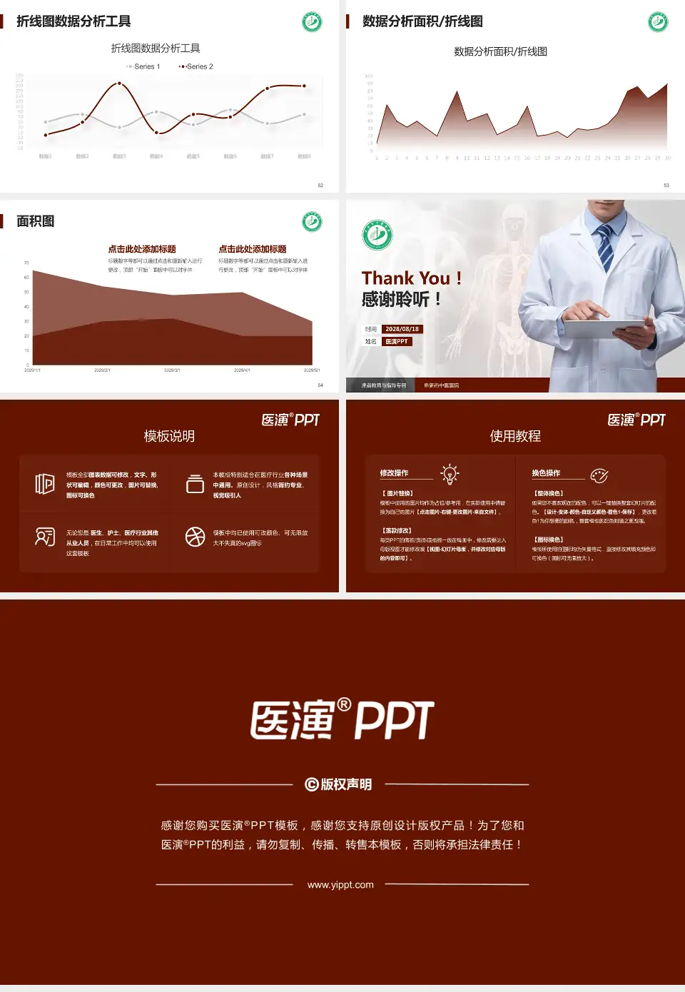 阜新市中医医院患者教育与指导PPT模板16:9格式幻灯片预览图7