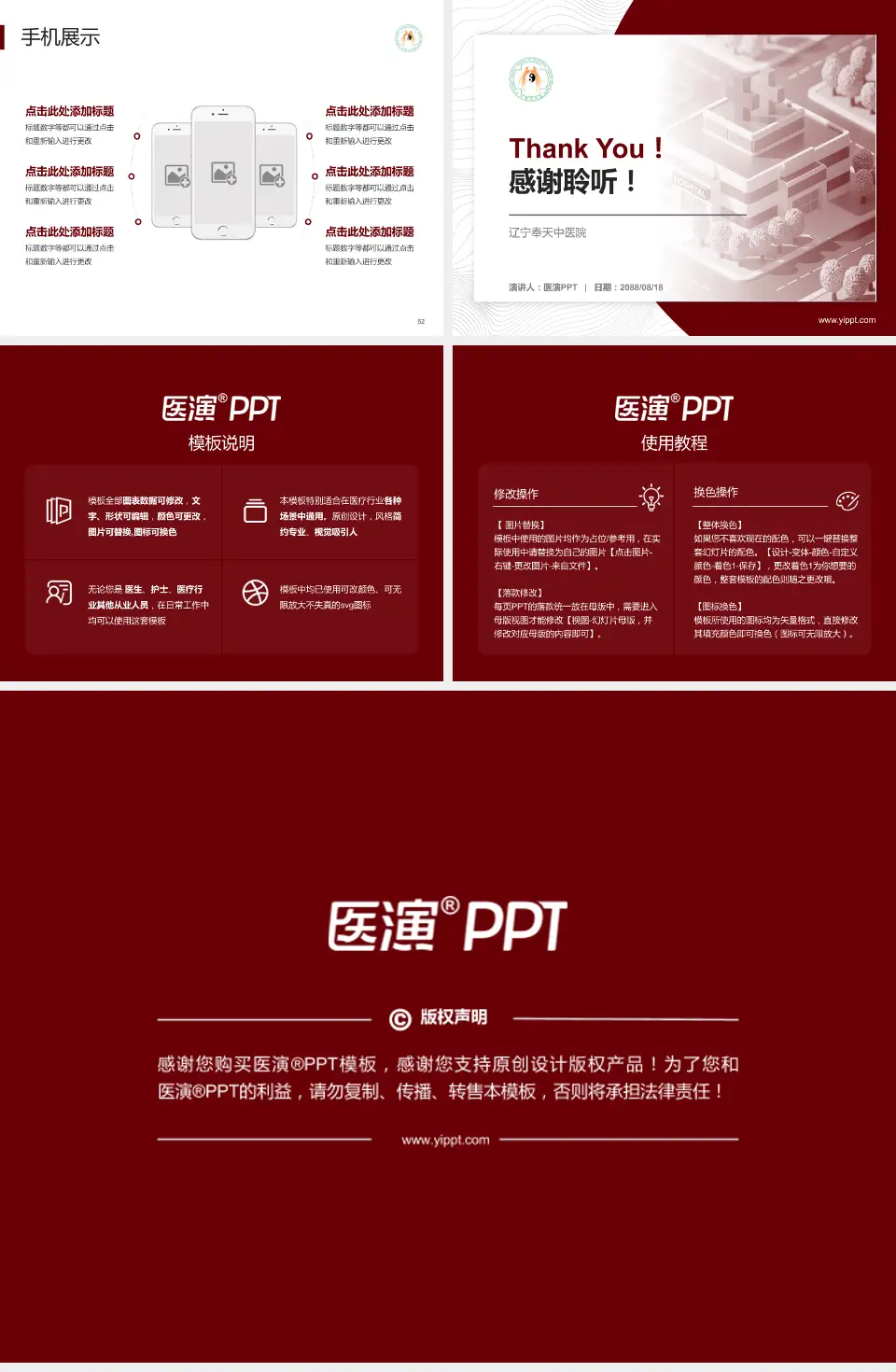 辽宁奉天中医院医院管理报告PPT模板4:3格式幻灯片预览图7