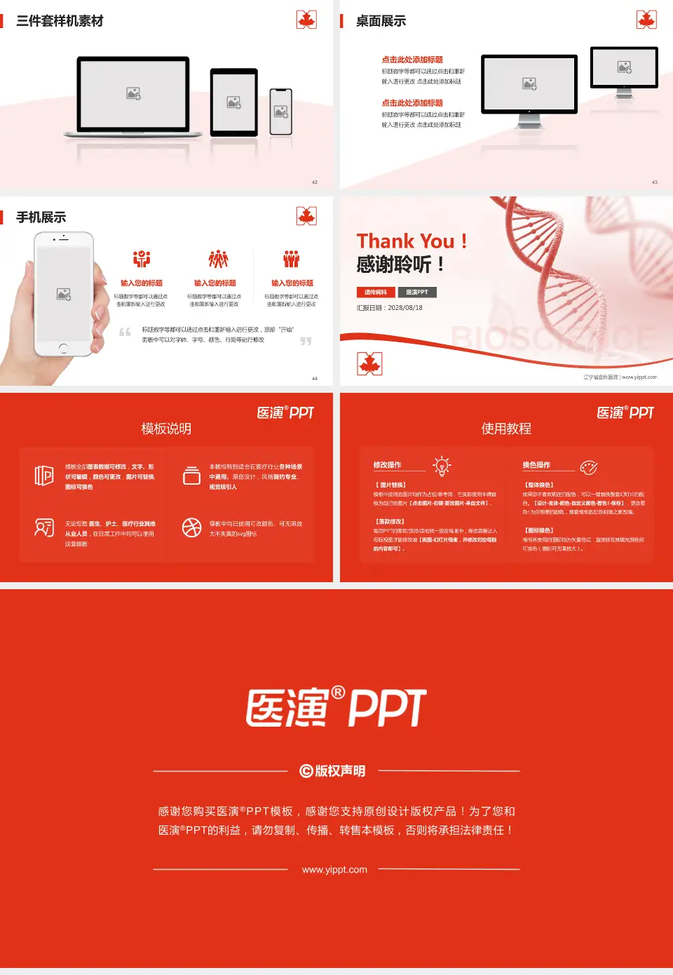 辽宁省金秋医院项目申请与汇报PPT模板16:9格式幻灯片预览图6