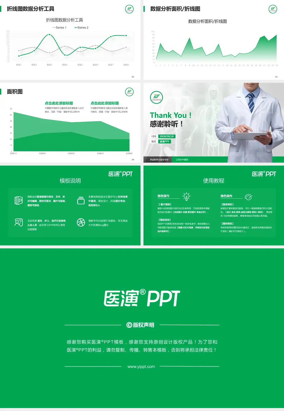 辽阳市中医院患者教育与指导PPT模板16:9格式幻灯片预览图7