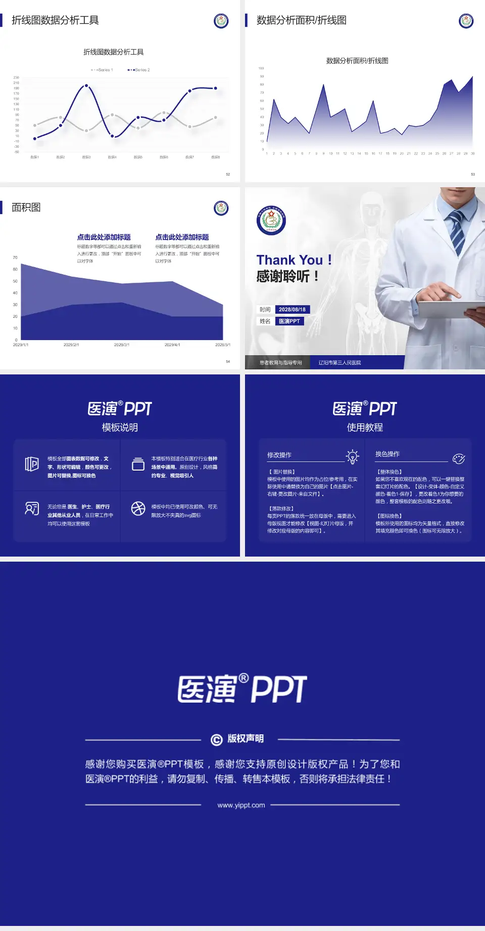 辽阳市第三人民医院患者教育与指导PPT模板4:3格式幻灯片预览图7