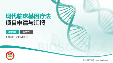 锦州市康宁医院项目申请与汇报PPT模板