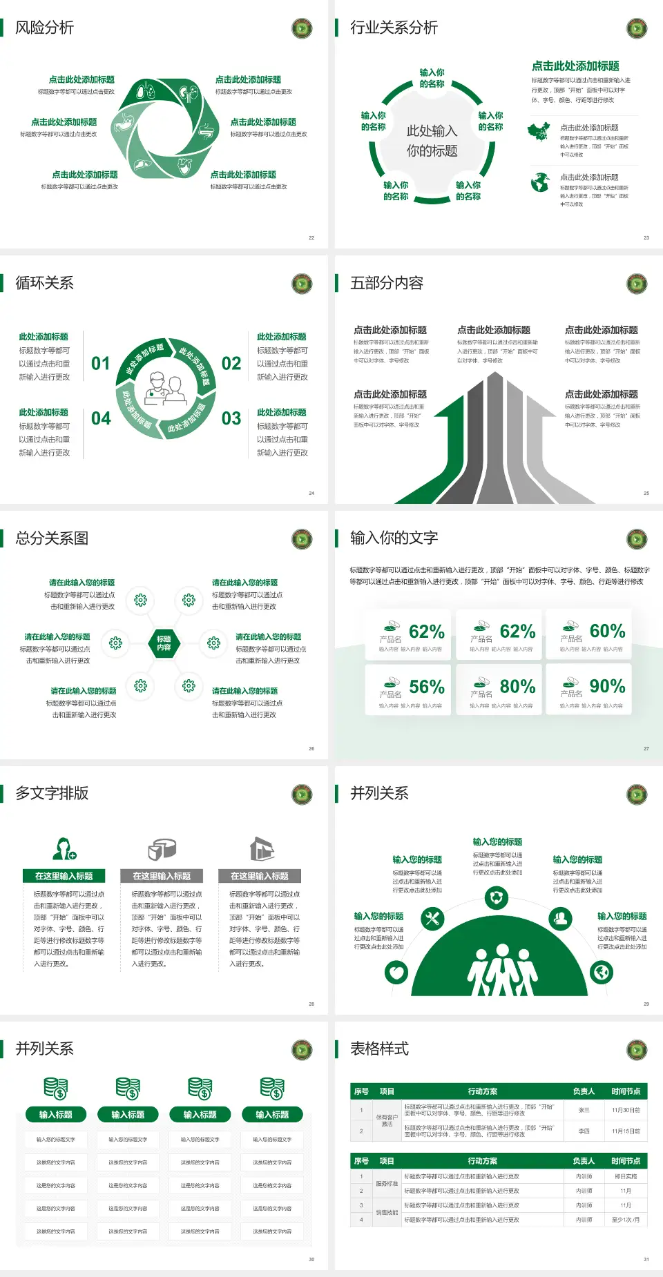 丰城市人民医院科室介绍与推广PPT模板4:3格式幻灯片预览图4