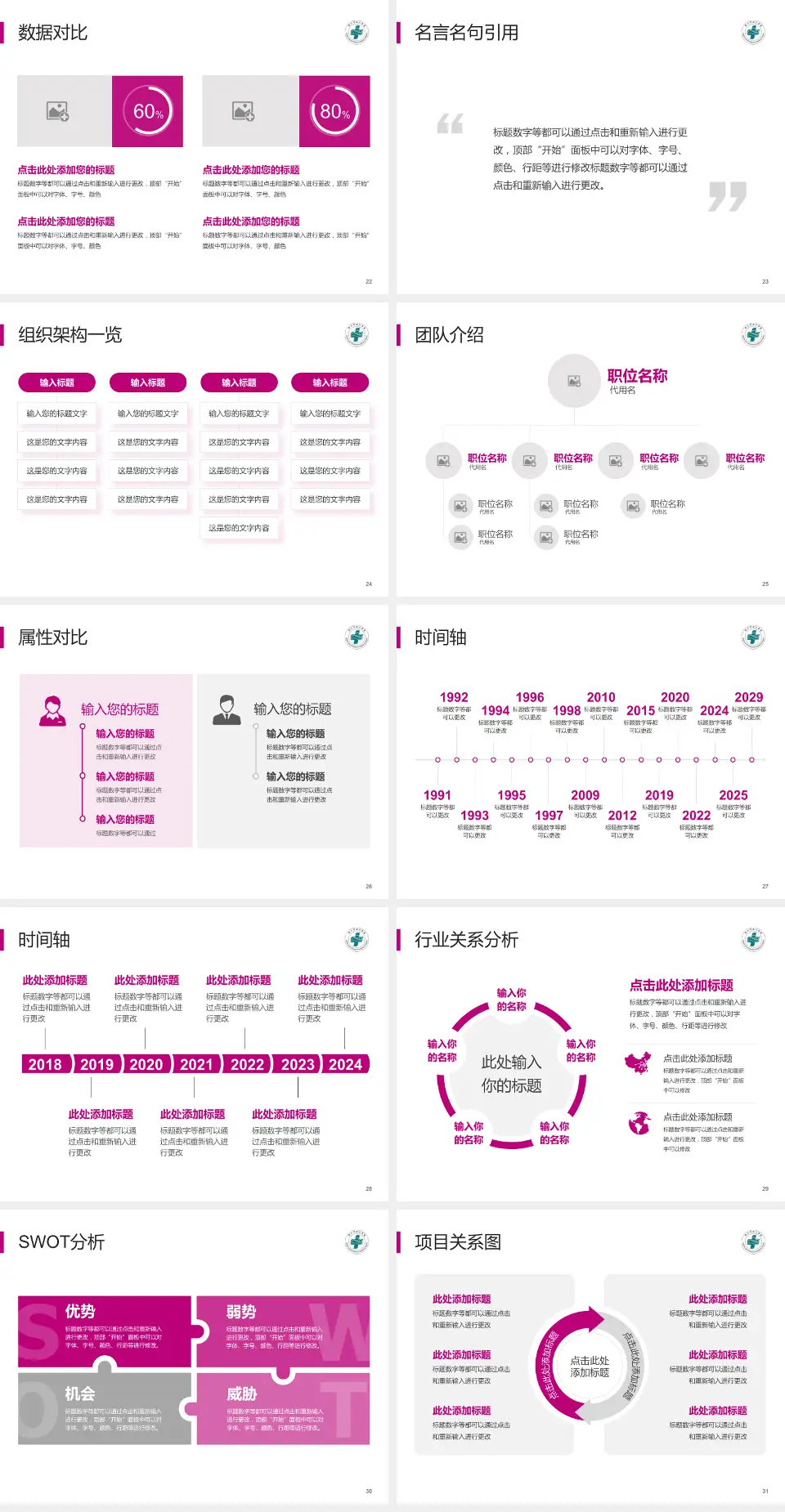 鞍山市妇儿医院医院简介/日常通用PPT模板4:3格式幻灯片预览图4