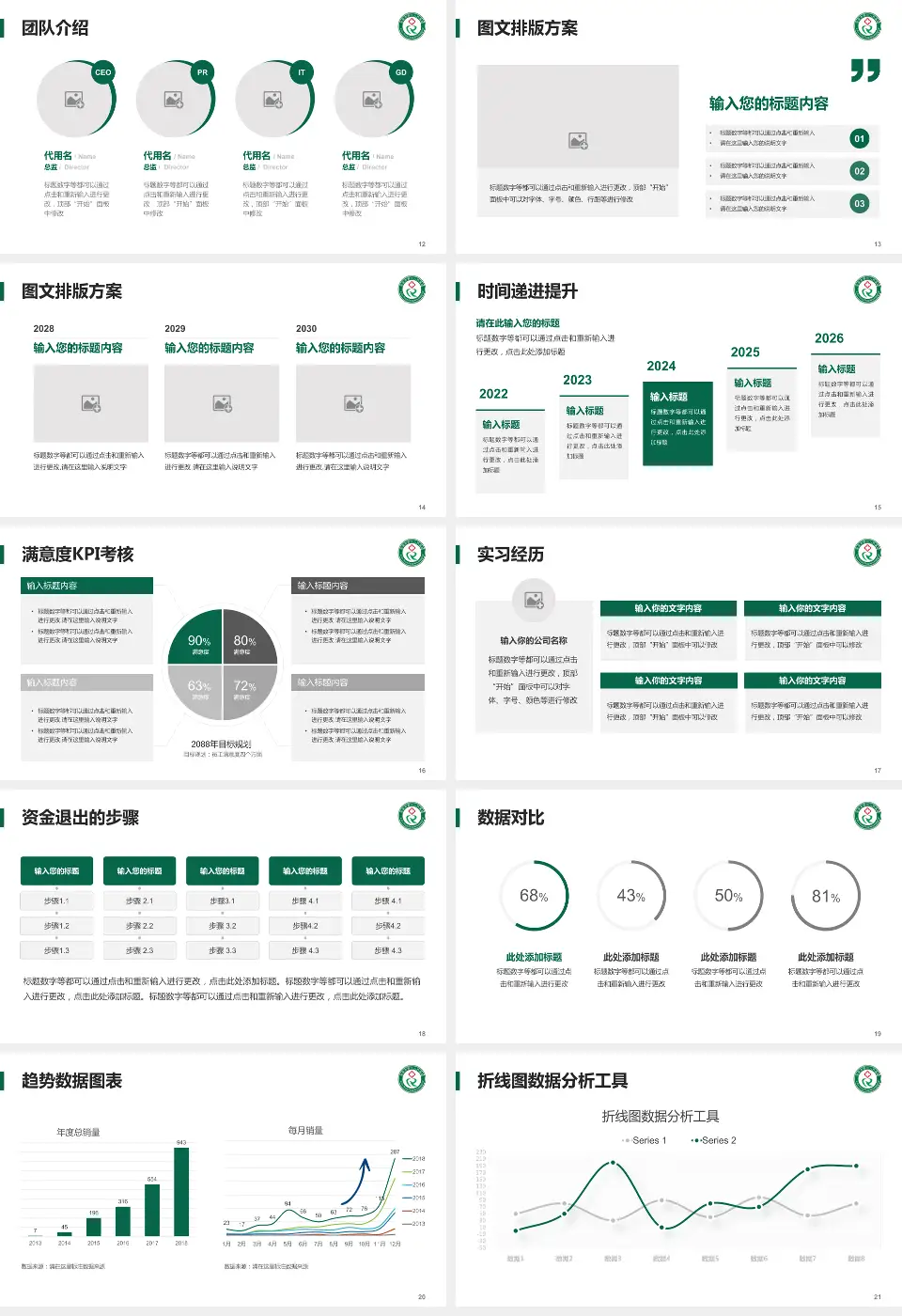吉安市第三人民医院培训与教育PPT模板16:9格式幻灯片预览图3