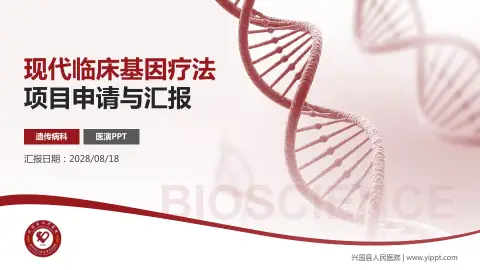 兴国县人民医院项目申请与汇报PPT模板