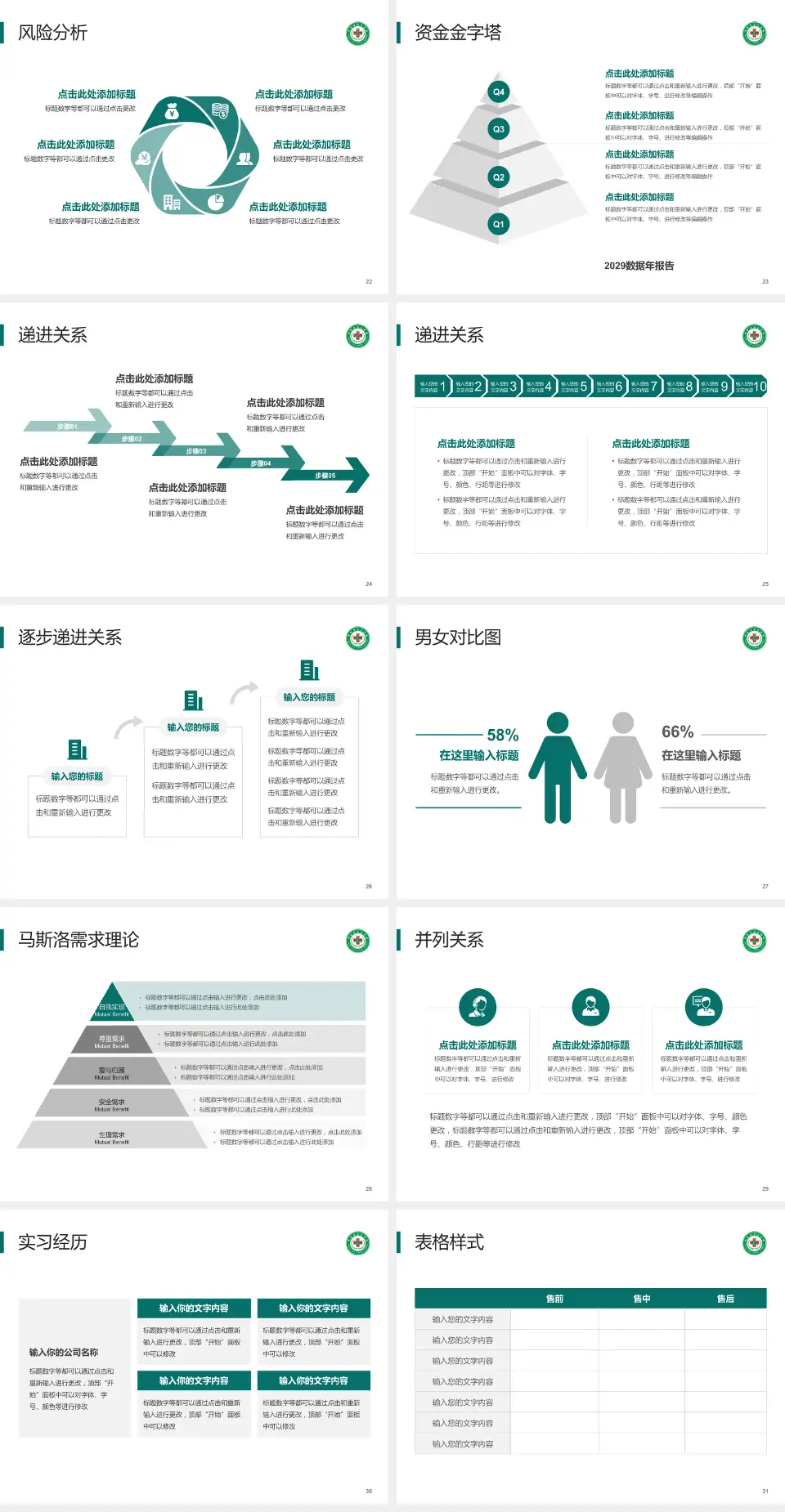 铁岭市中心医院项目申请与汇报PPT模板4:3格式幻灯片预览图4