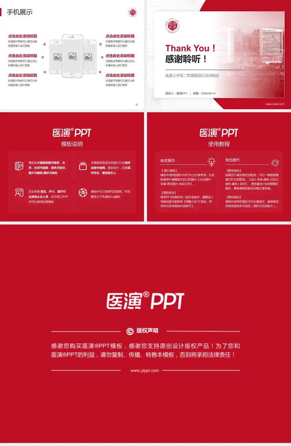 南昌大学第二附属医院红角洲院区医院管理报告PPT模板4:3格式幻灯片预览图7