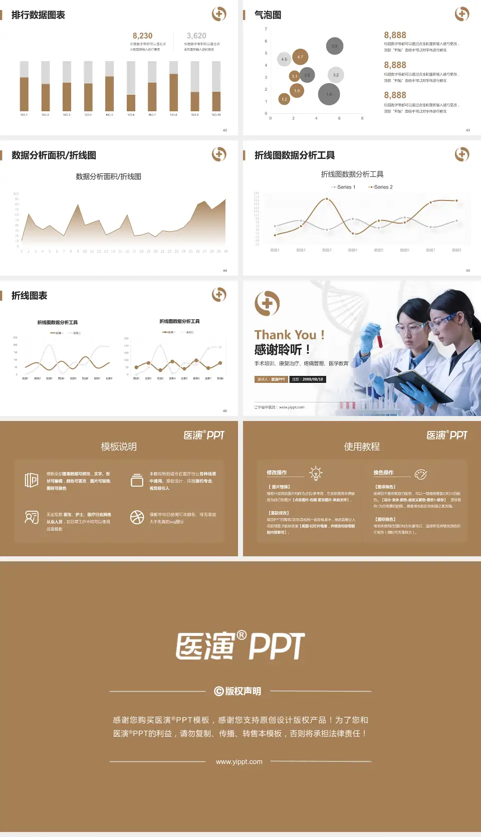 辽宁省中医院科研成果展示PPT模板16:9格式幻灯片预览图6